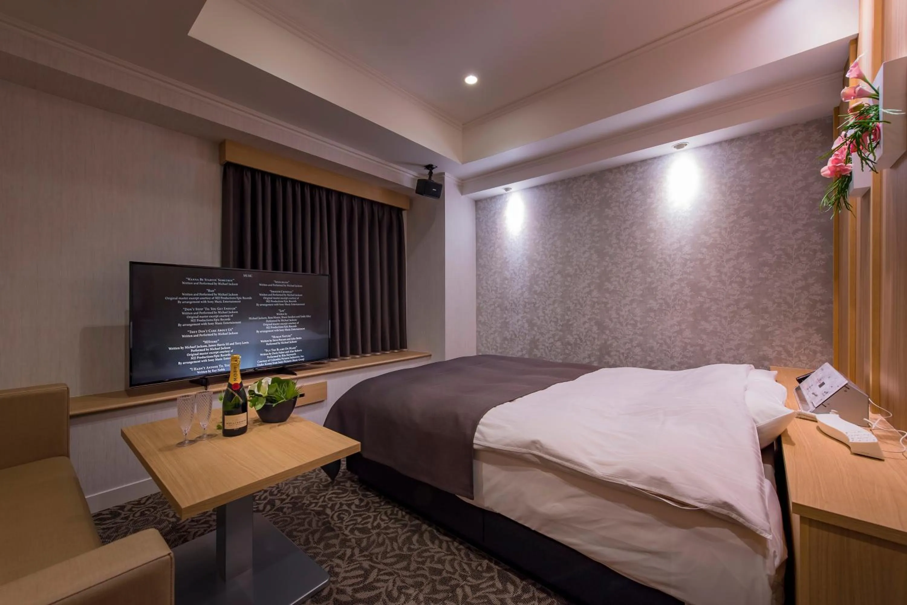 Bed in Hotel Eldia Luxury Sendai -Adult Only