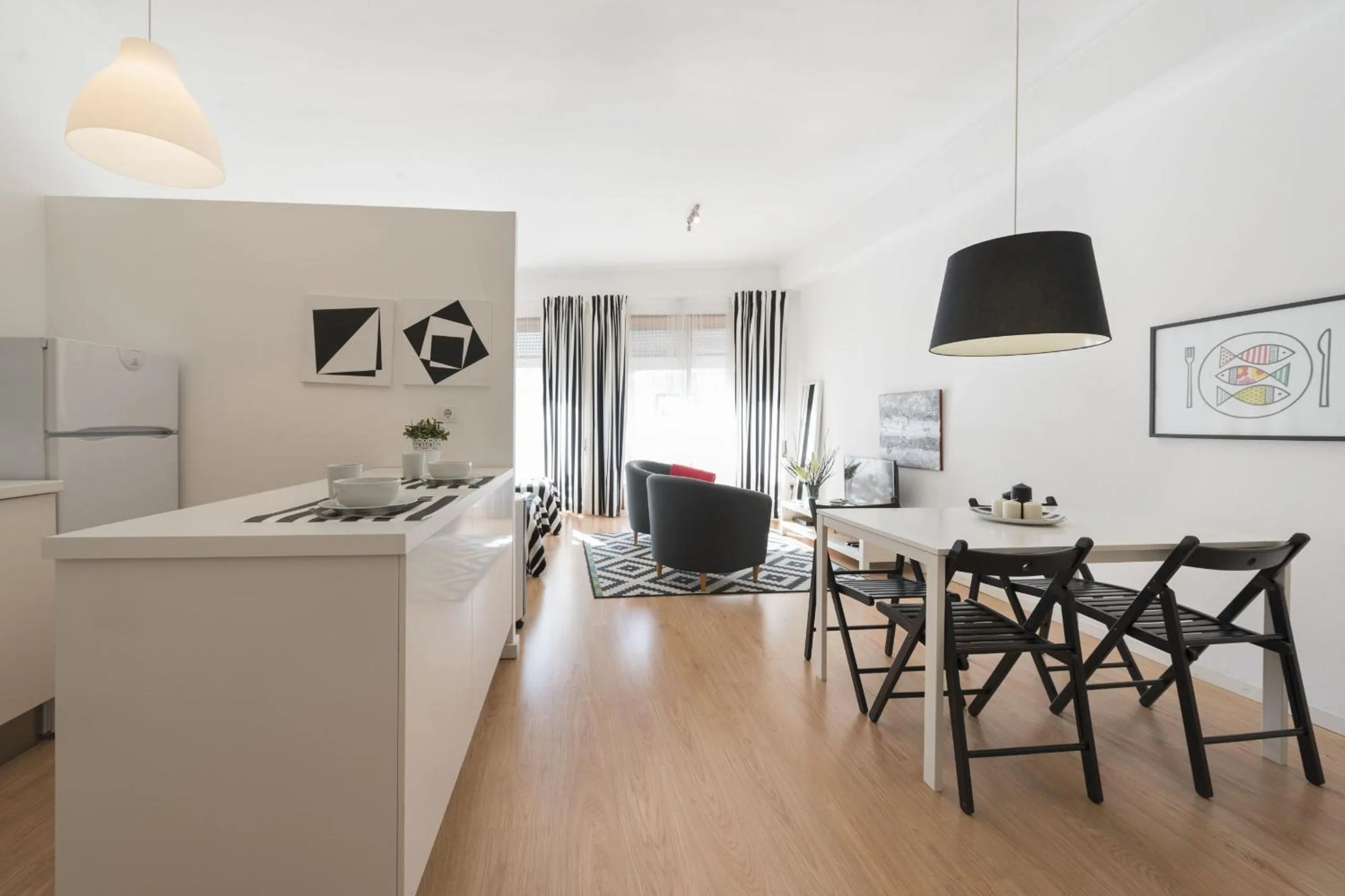 Kitchen or kitchenette in BmyGuest - Santa Catarina's Loft