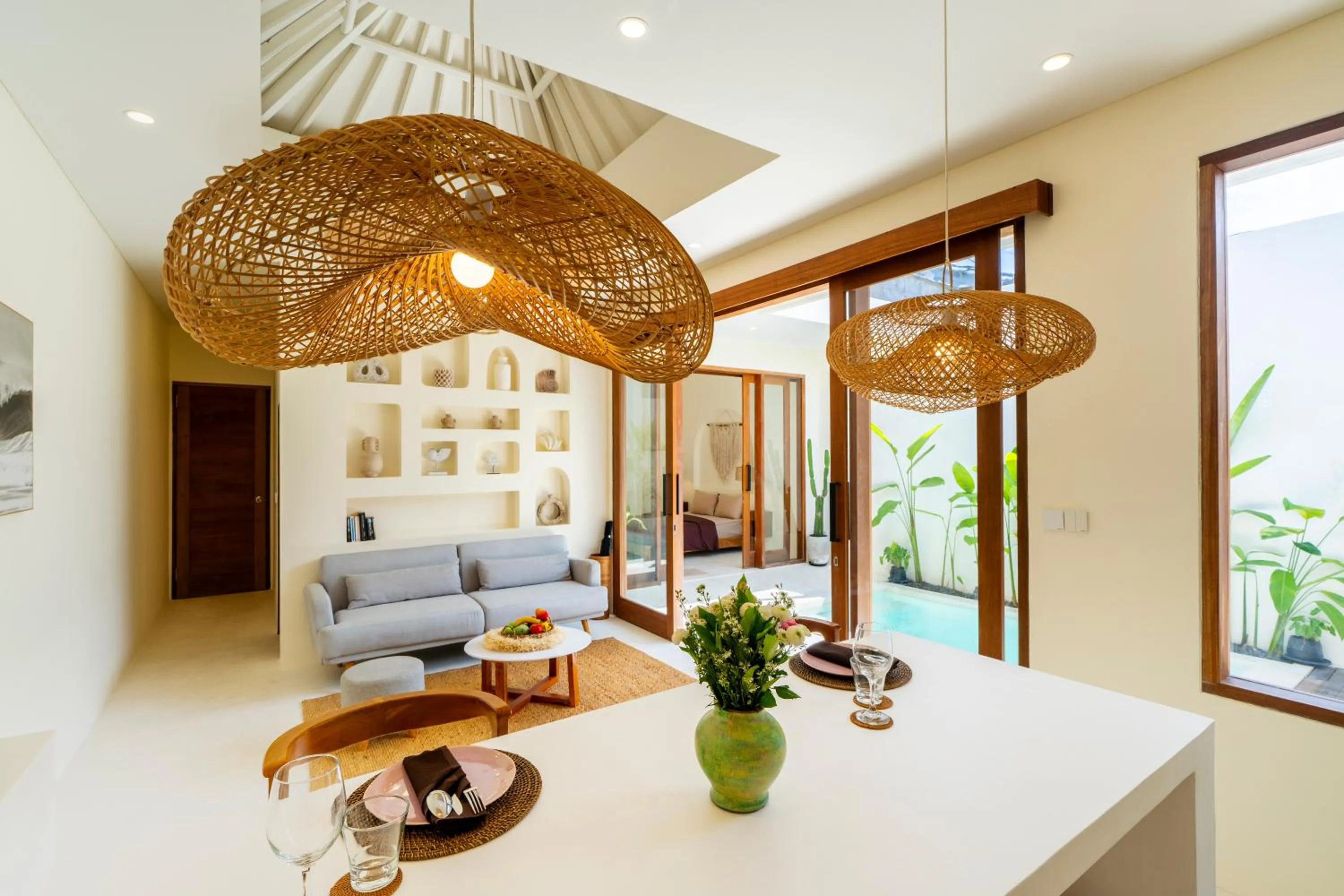 Seating area in Villa Joba by Pertama Management