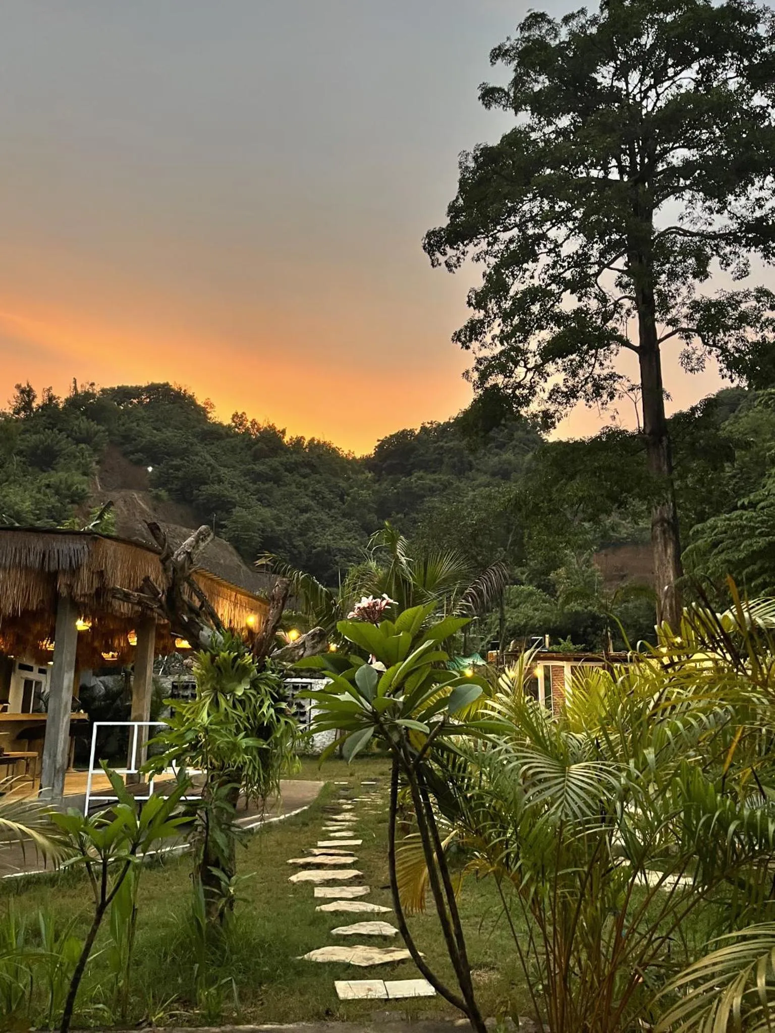 Sunset in Palmhouse Boutique Hotel