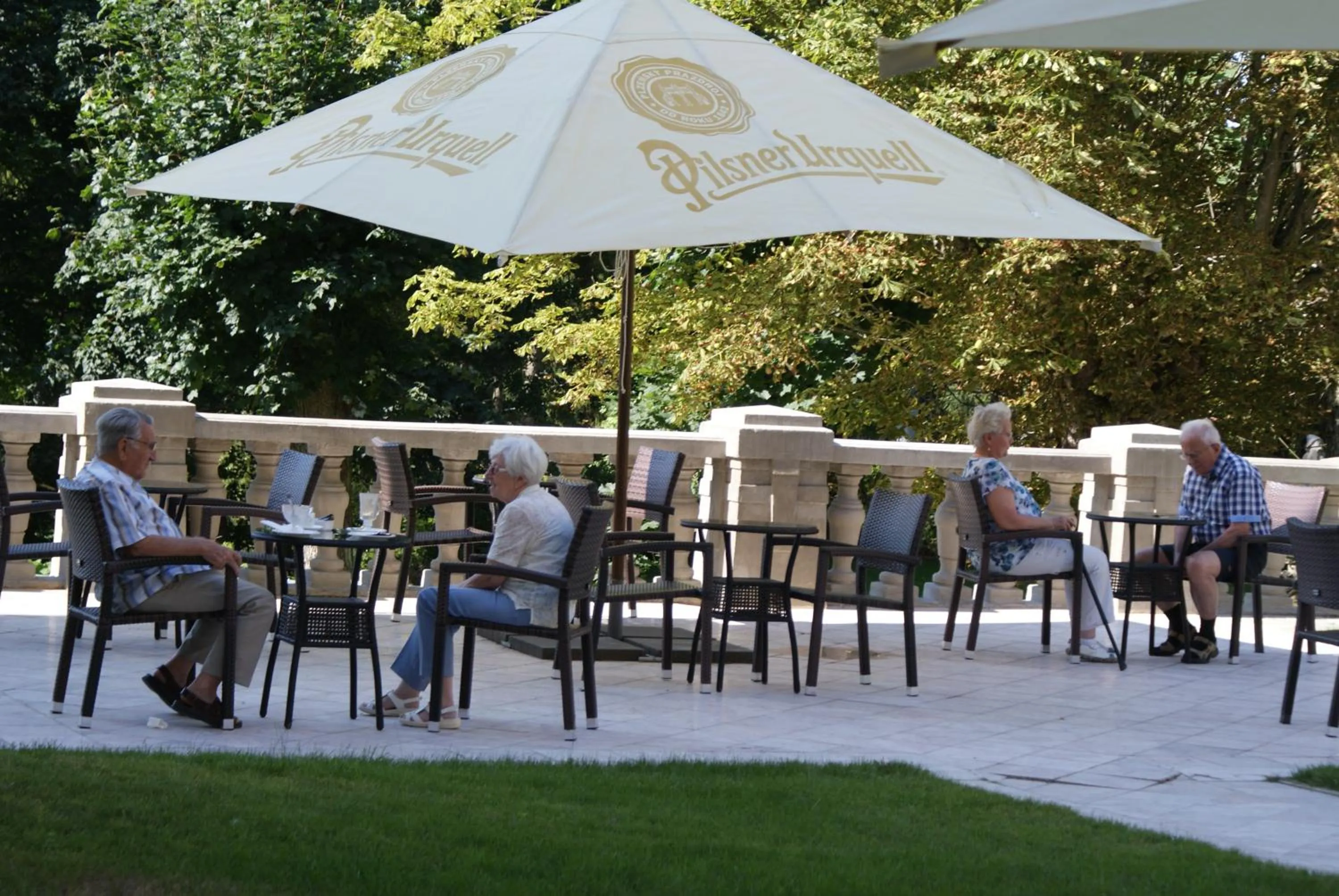 Patio in Rubezahl-Marienbad Luxury Historical Castle Hotel & Golf-Castle Hotel Collection