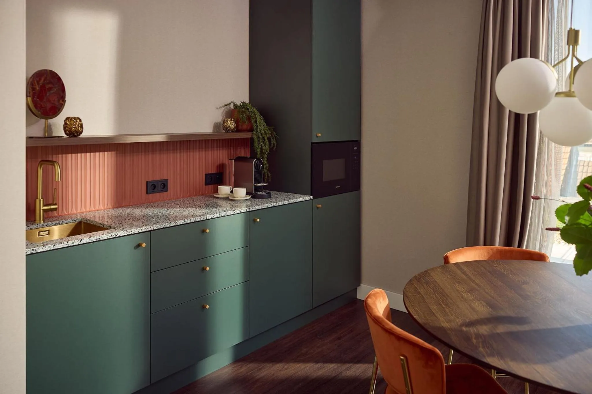 Kitchen or kitchenette in Van der Valk Hotel Park Lane Antwerpen