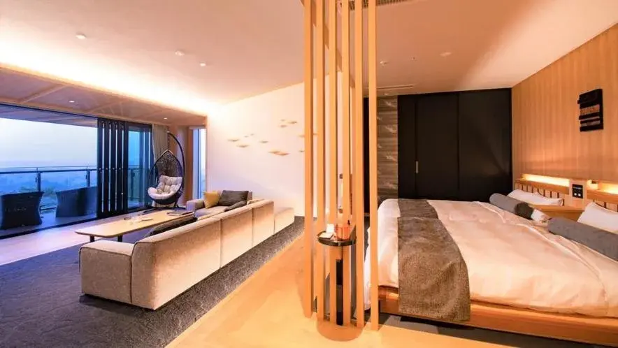 Bed in Senomoto Kogen Hotel Bed in Senomoto Kogen Hotel