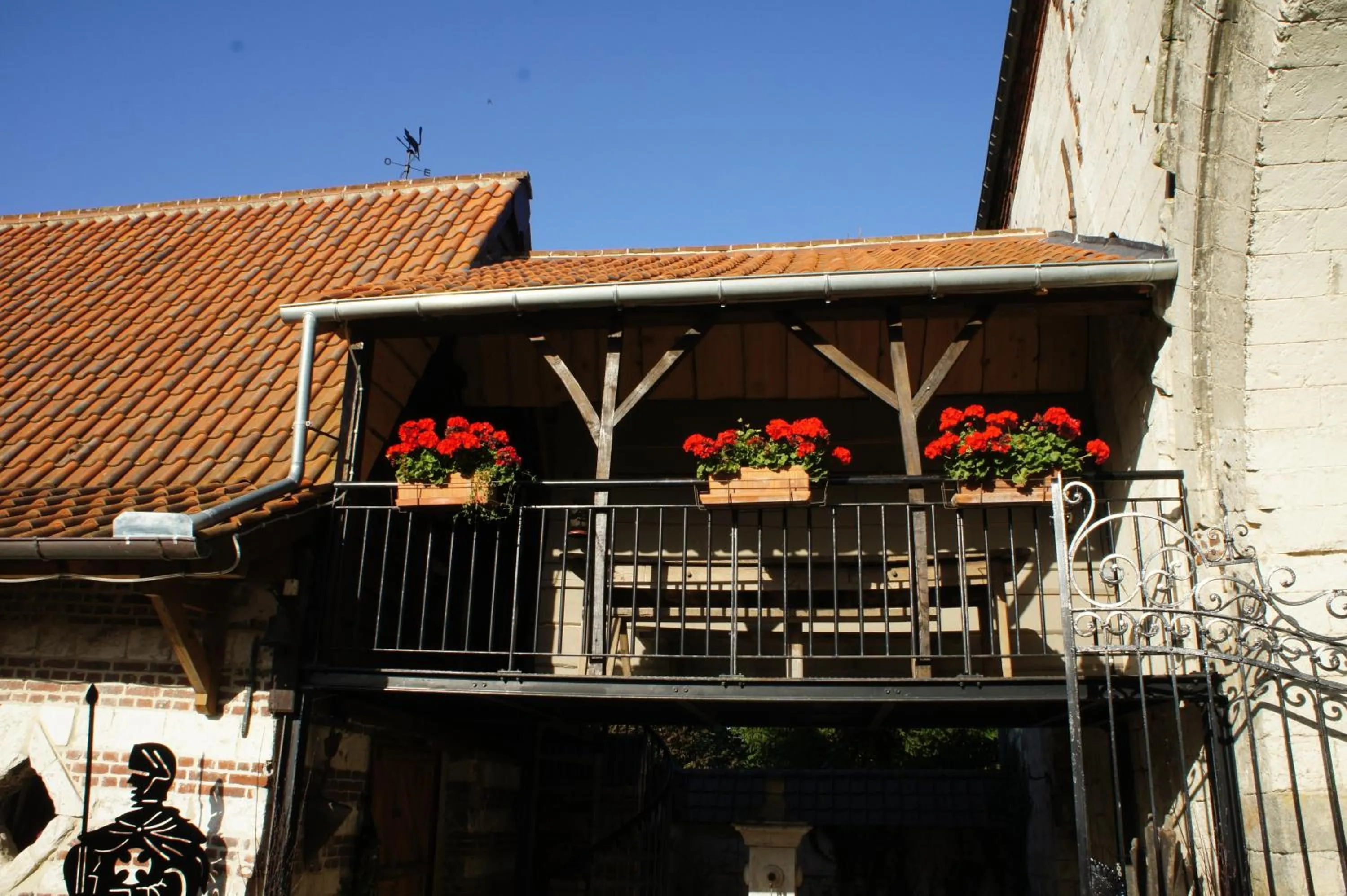Balcony/Terrace in La Ferme des Templiers de Fléchinelle
