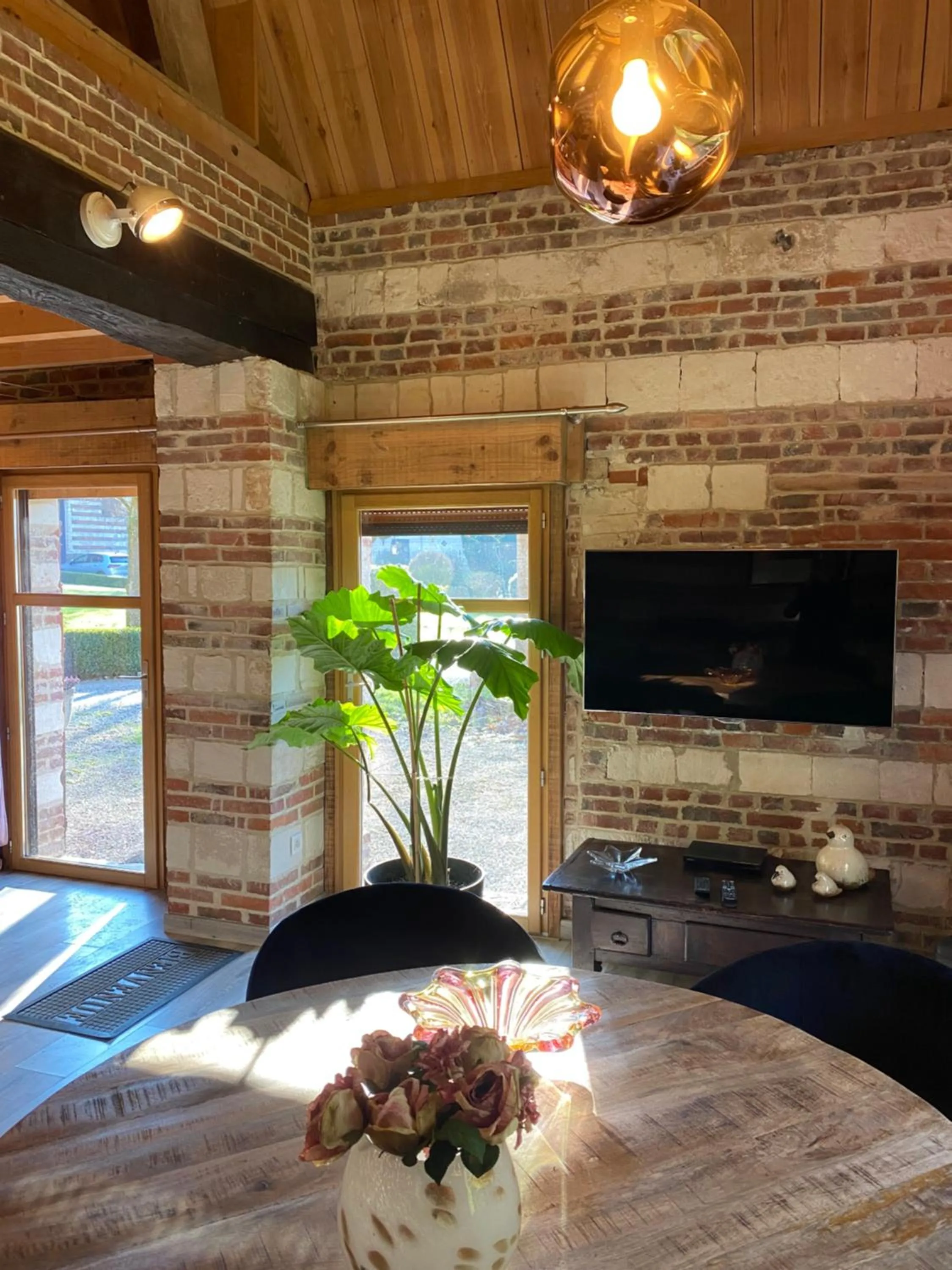 Living room in La Ferme des Templiers de Fléchinelle