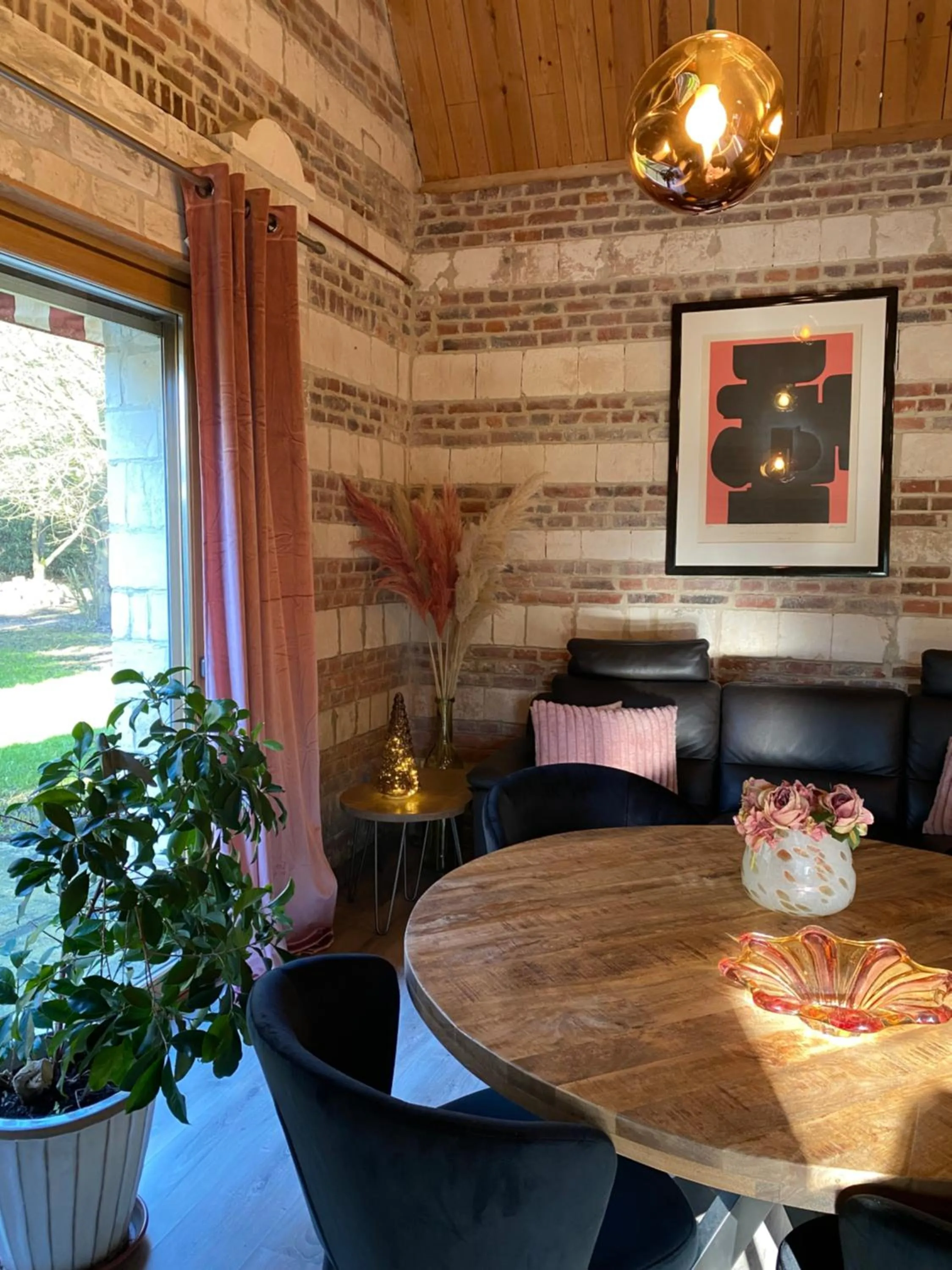 Living room in La Ferme des Templiers de Fléchinelle