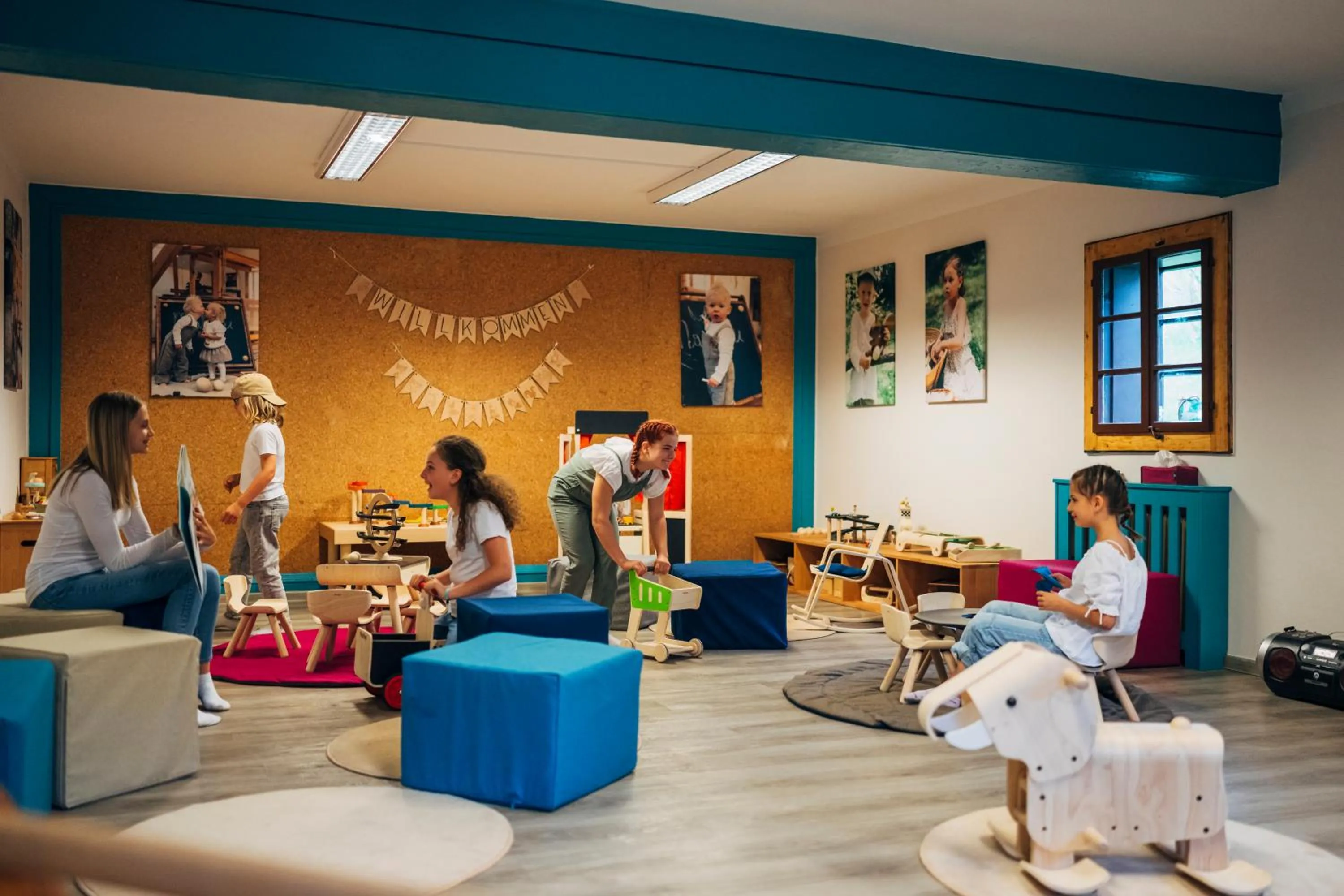 Children play ground in Slow Travel Resort Kirchleitn