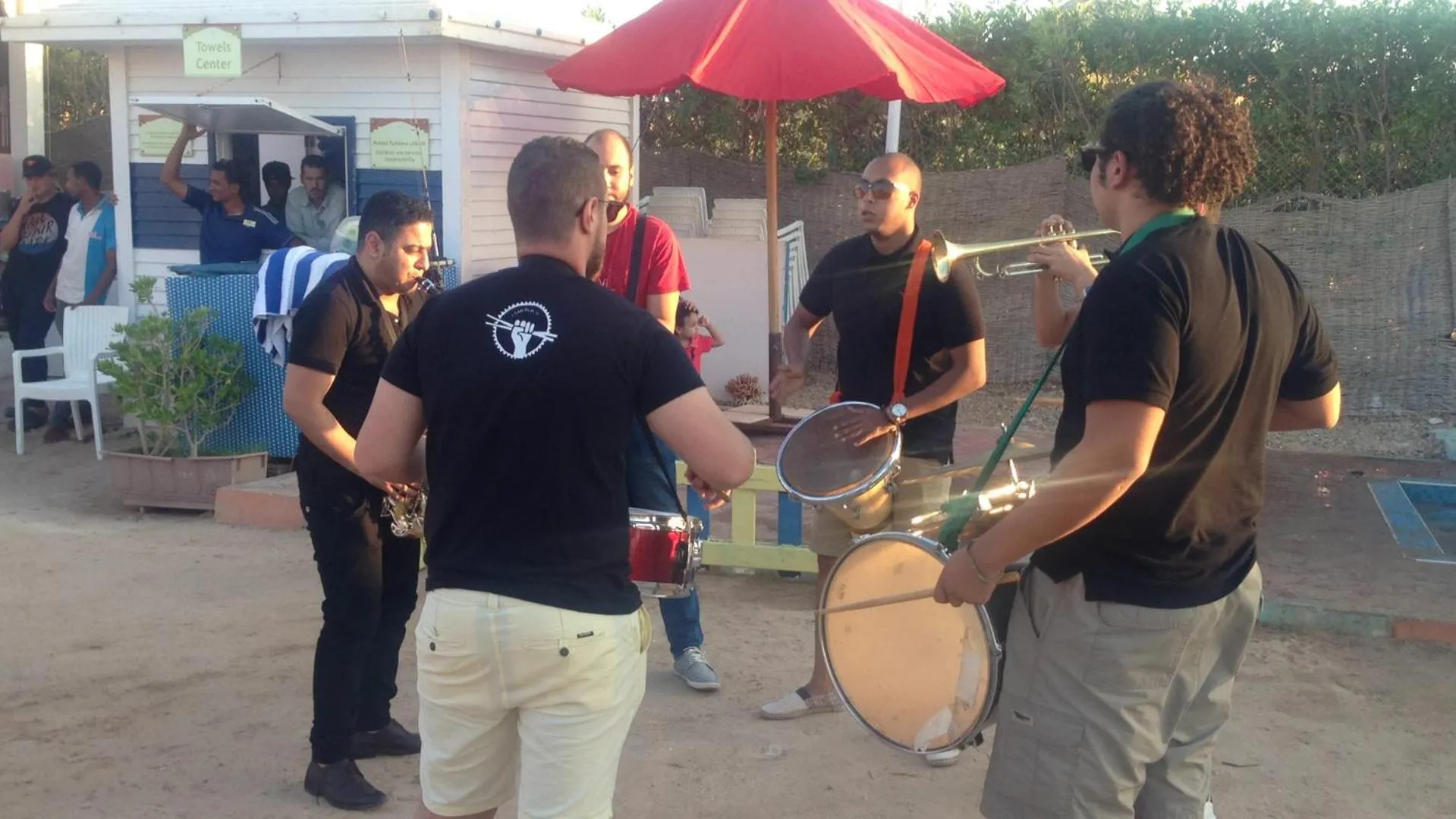 People in Porto South Beach by Amer Group - Families only