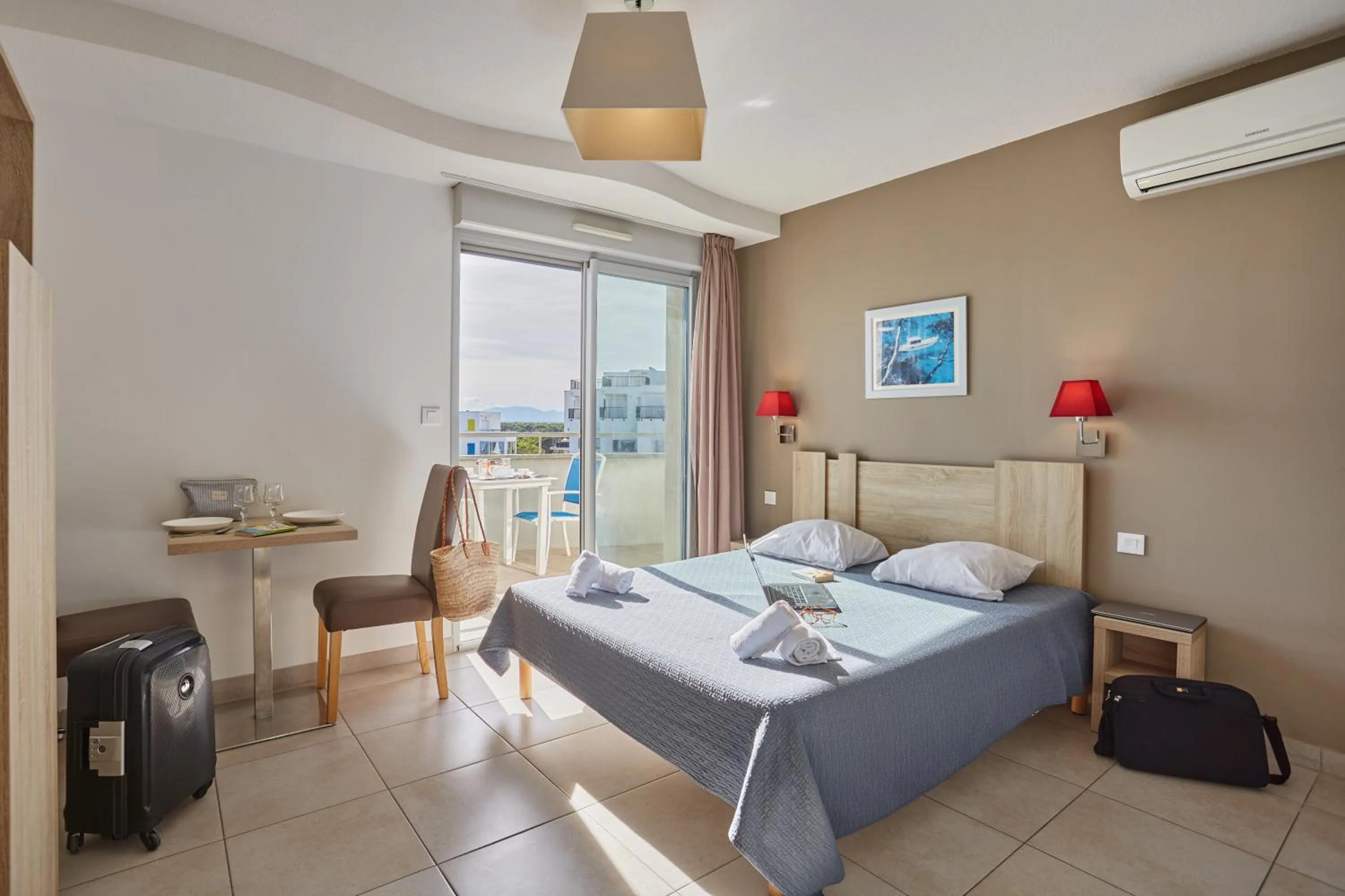 Bed in Résidence Odalys Le Lotus Blanc