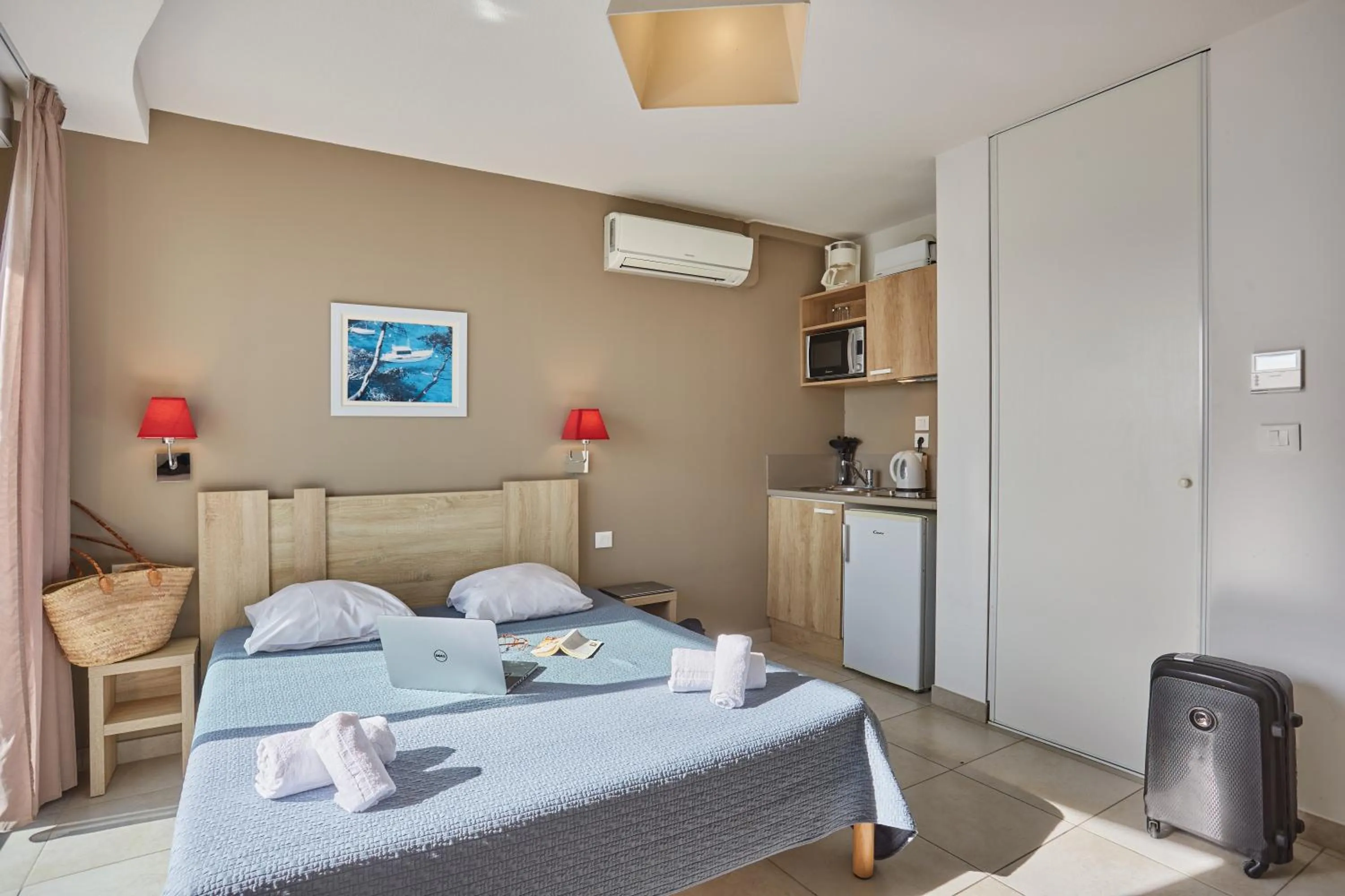 Bed in Résidence Odalys Le Lotus Blanc