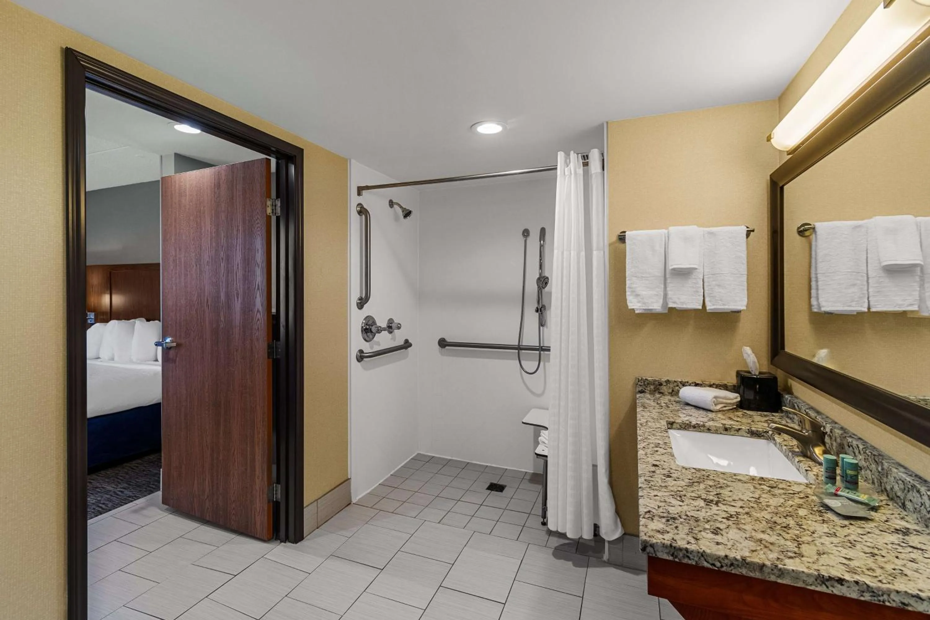 Bathroom, Bed in Best Western Bridgeview Hotel