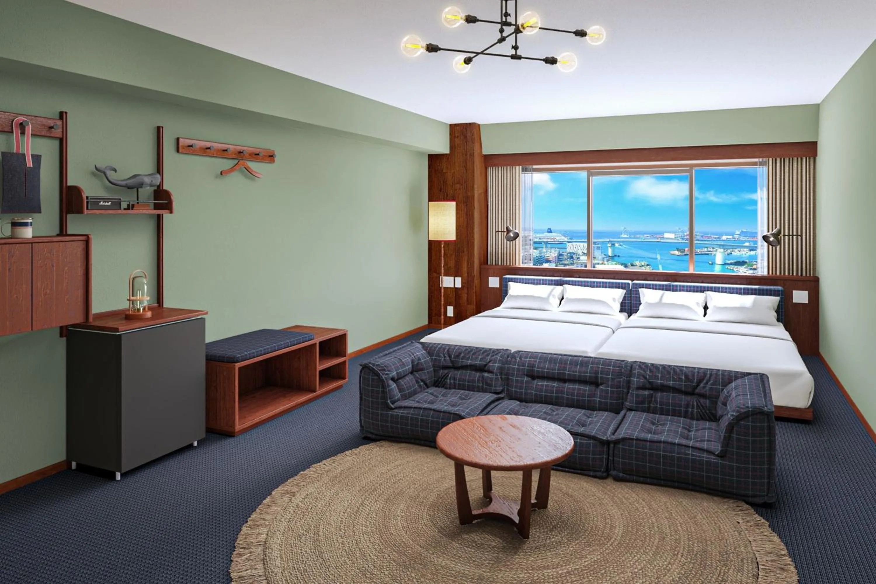 Comfort (2 double beds / Washing Machine) in South Gate Hotel Okinawa