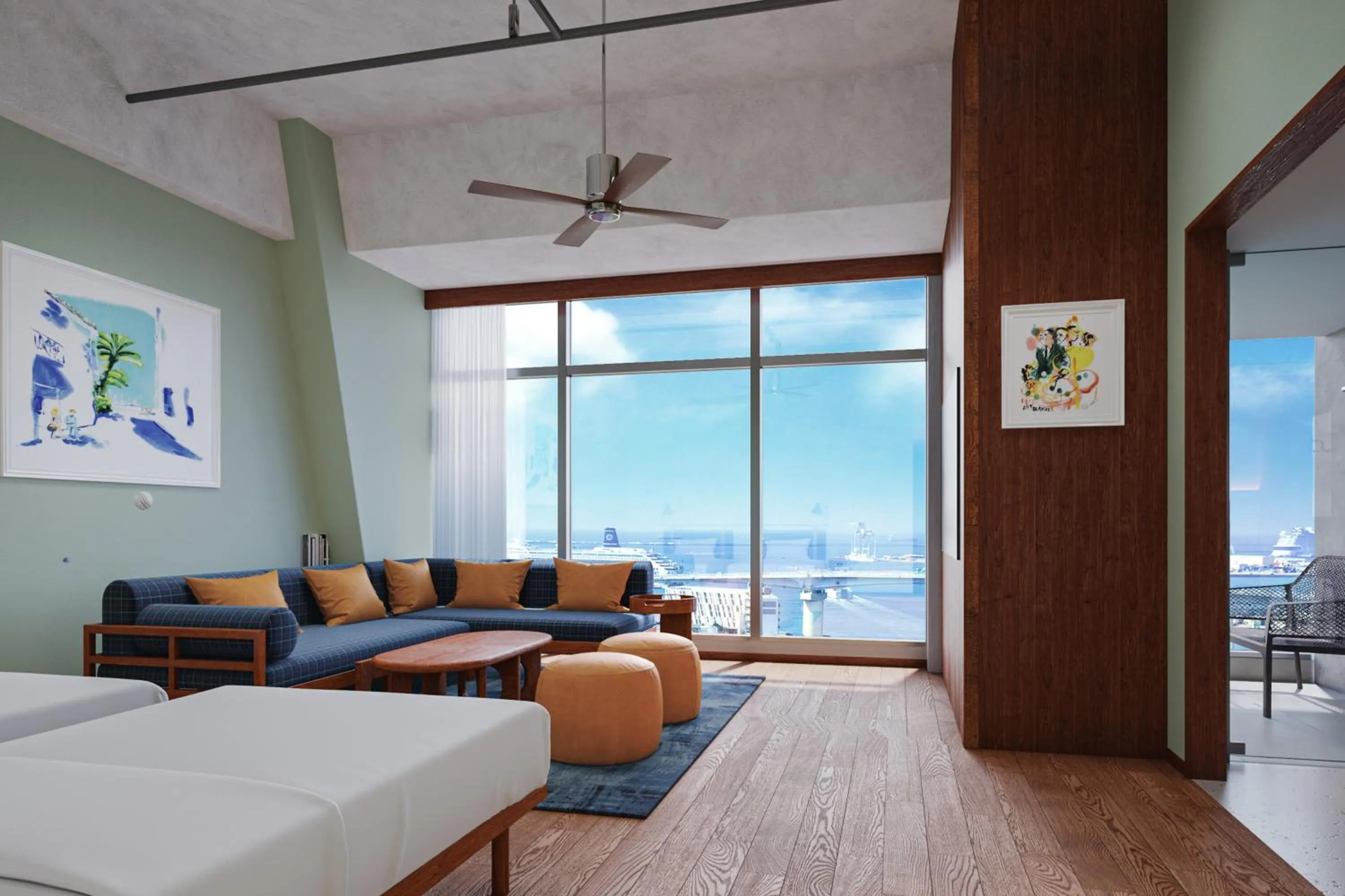 Junior Suite (Top Floor / Sauna / View Bath / Washing Machine) in South Gate Hotel Okinawa