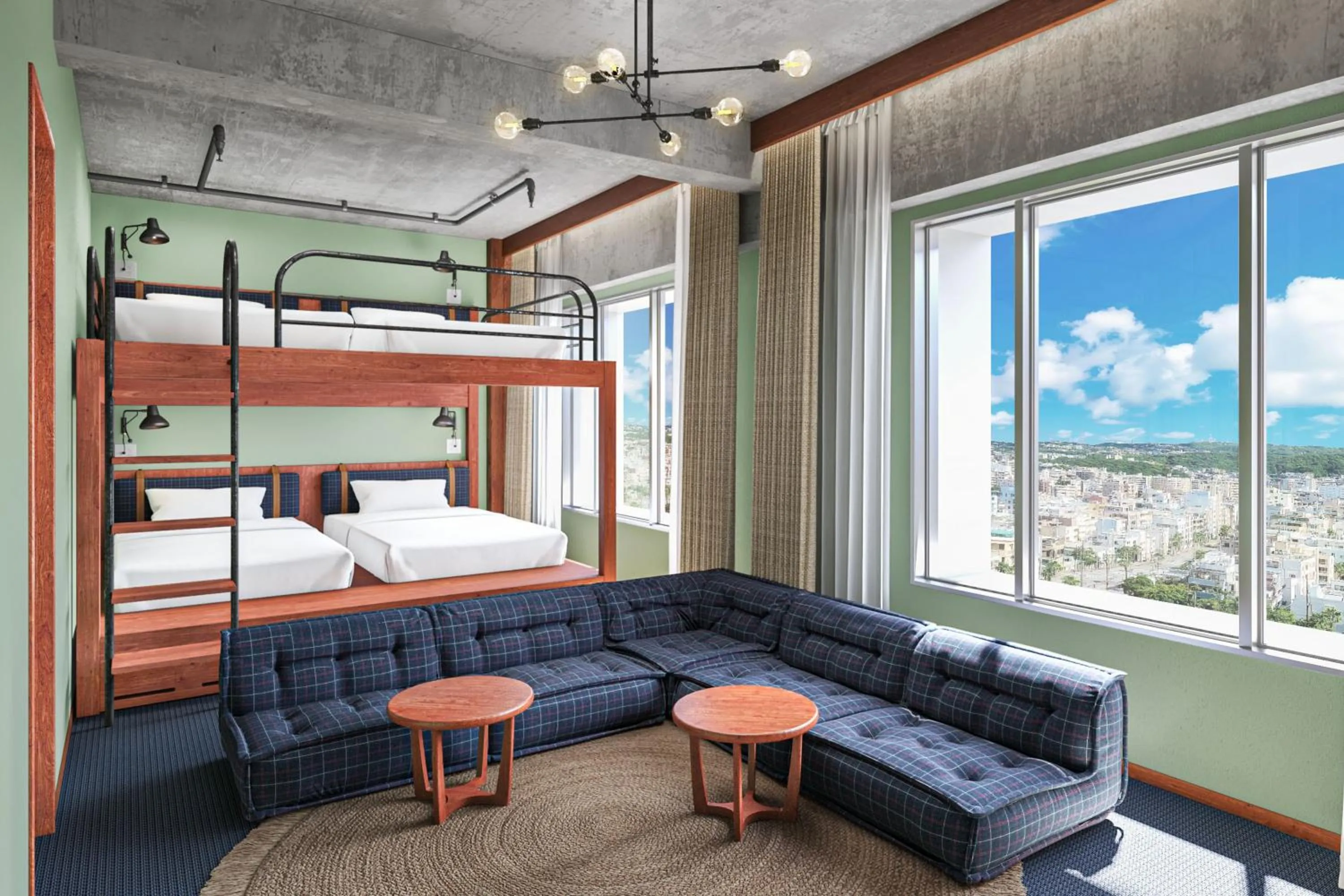 Comfort Bunk (2 Bunk Rooms / Washing Machine) in South Gate Hotel Okinawa