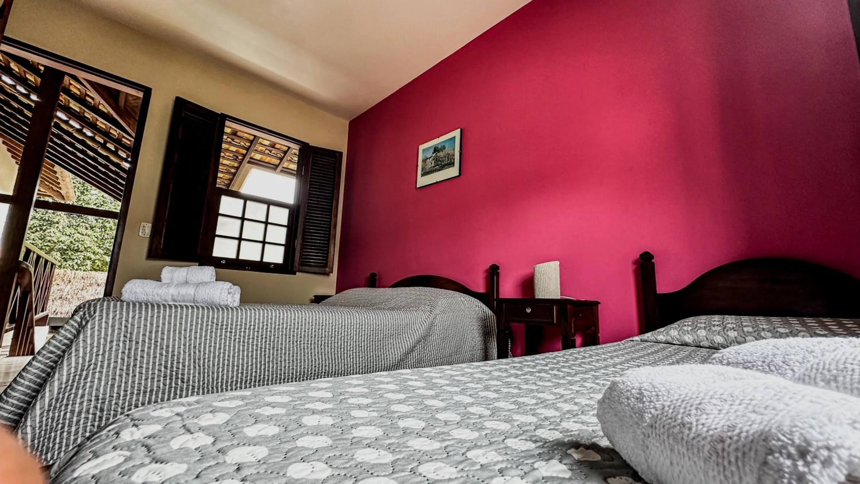 Bed in Pousada Villa Aman