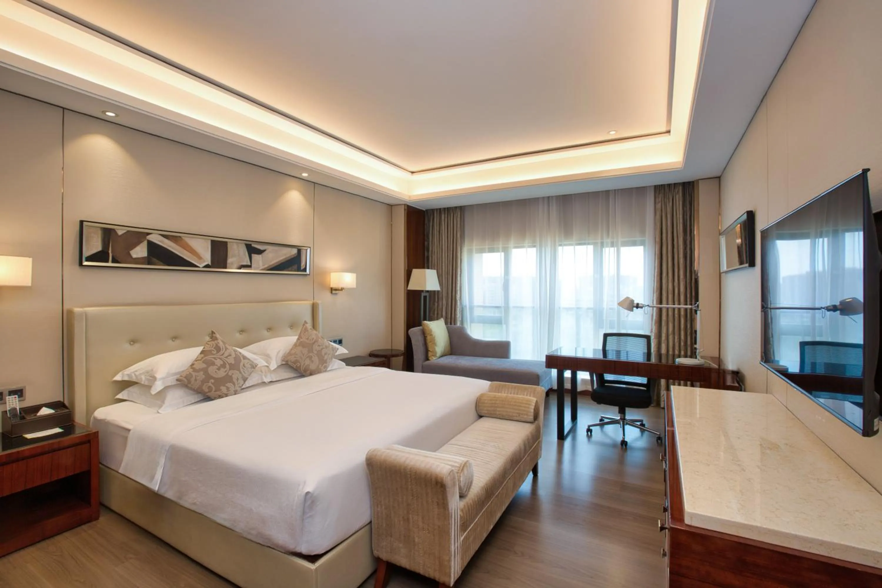 Bed in Wyndham Garden Foshan Nanhai
