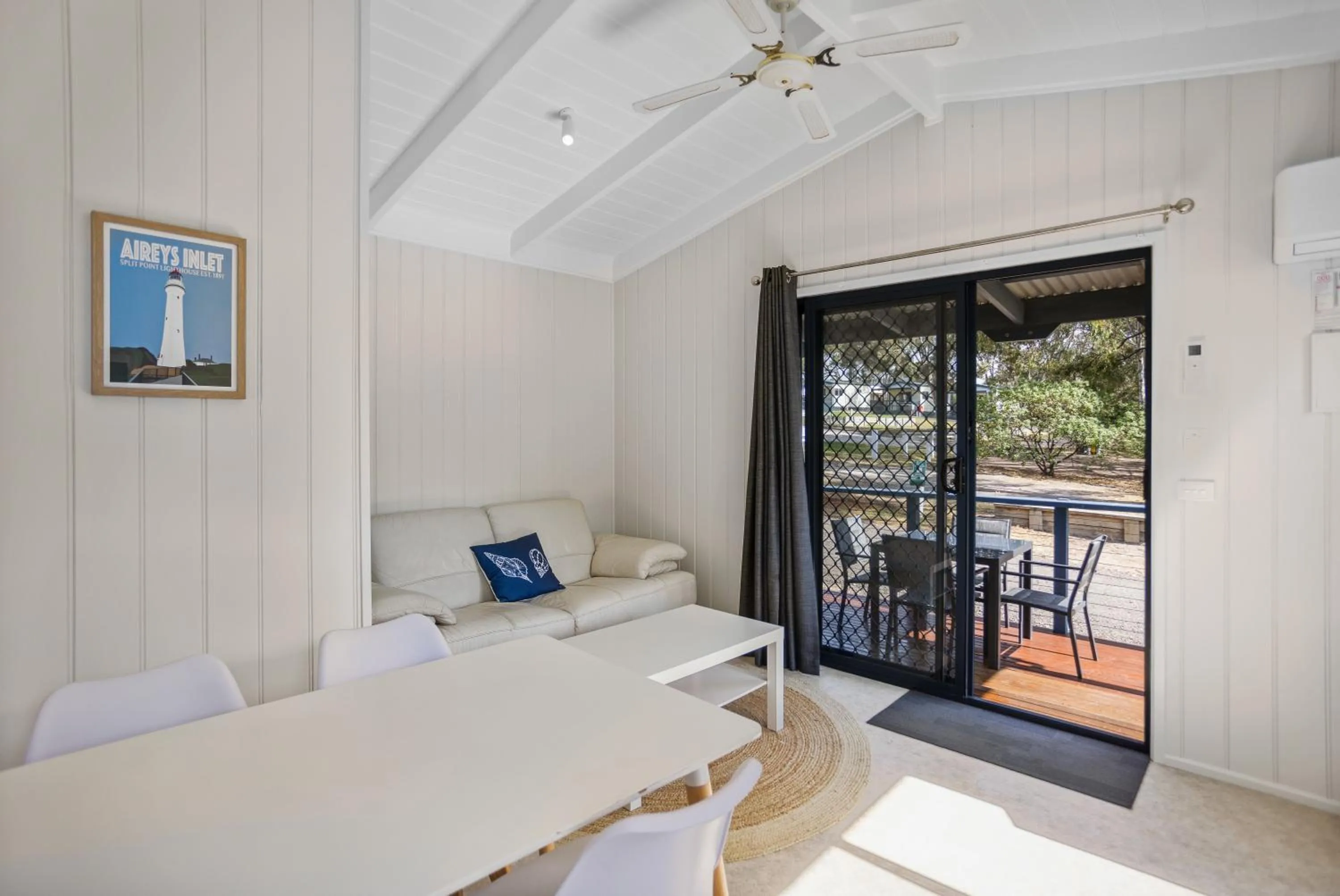 Living room, Bed in Pet Friendly Stays - BIG4 Aireys Inlet