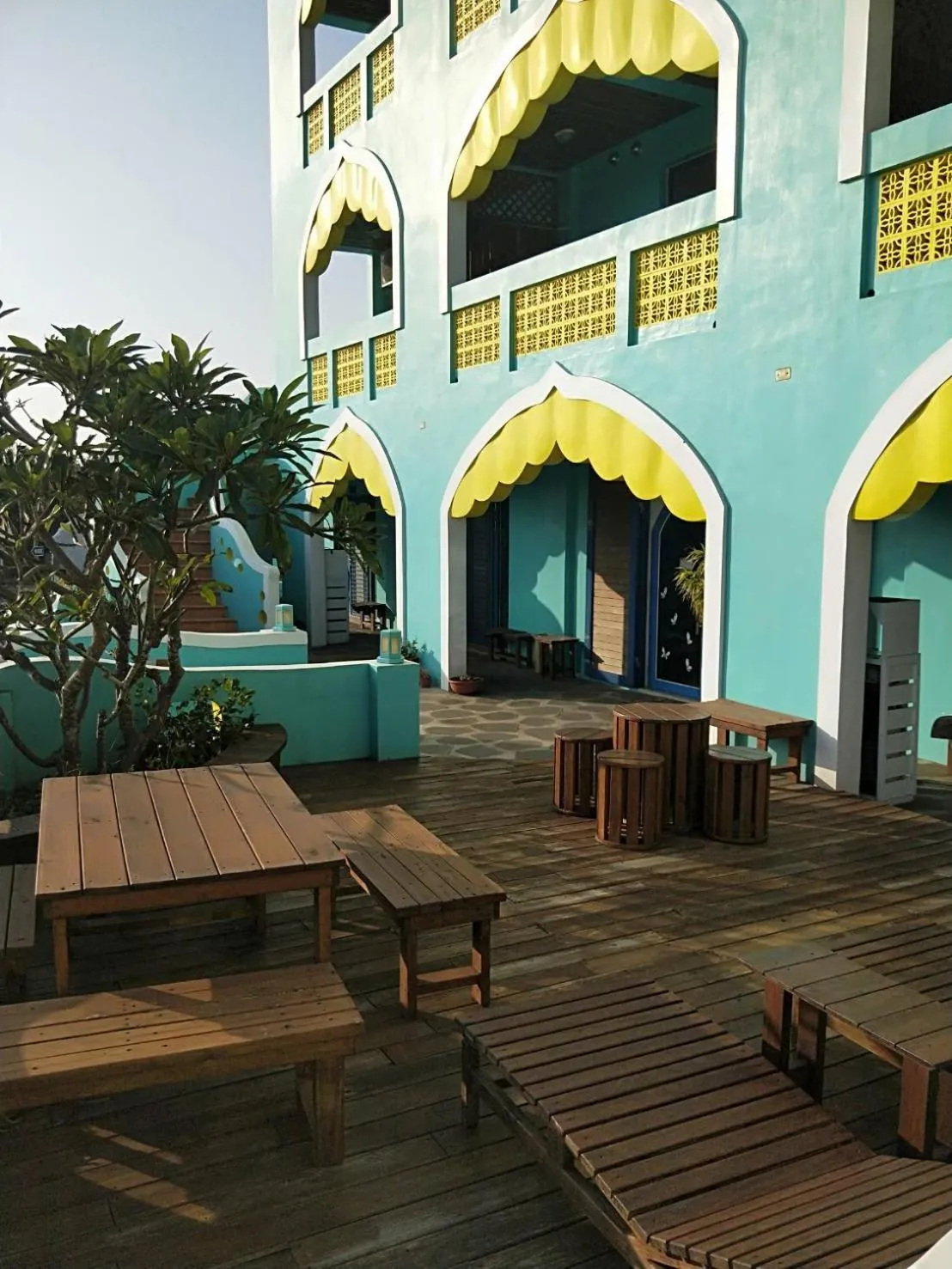 Patio in The Domed Tile B&B