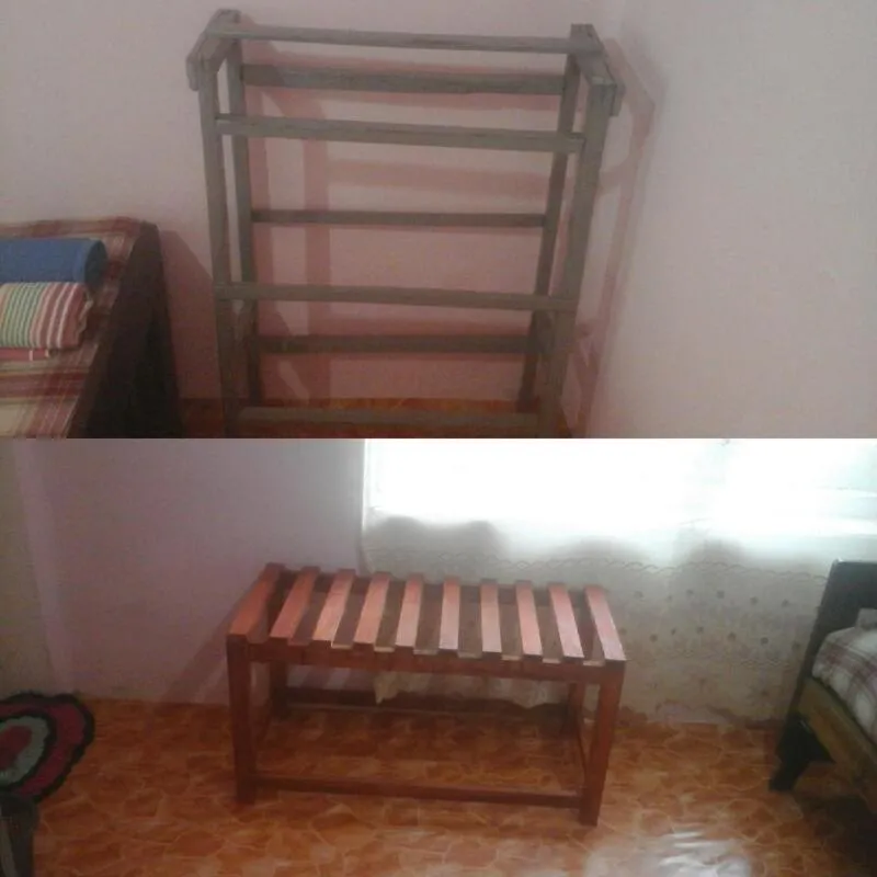Bed in Deniyaya Guest House