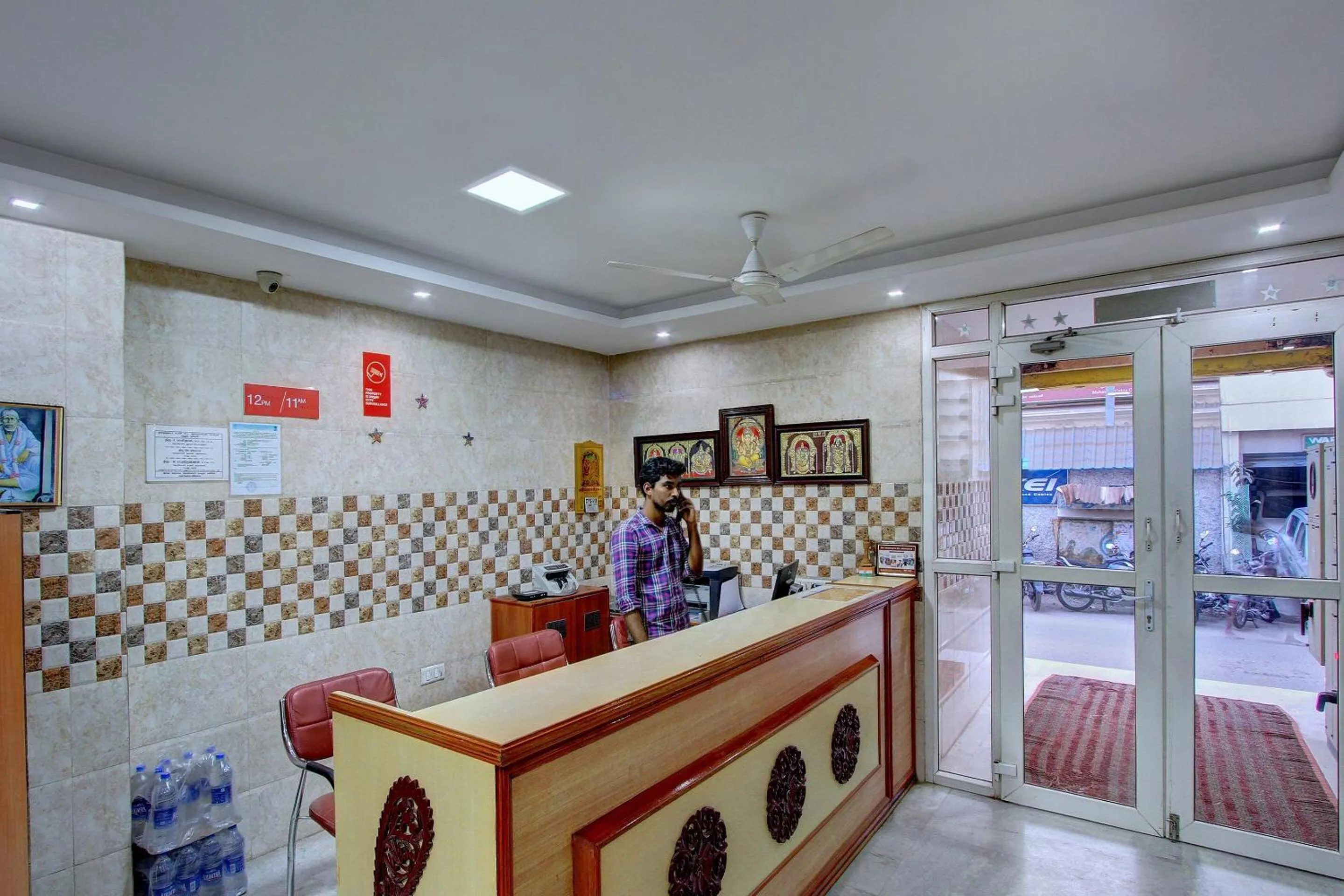 Lobby or reception in Hotel O Radhakrishna