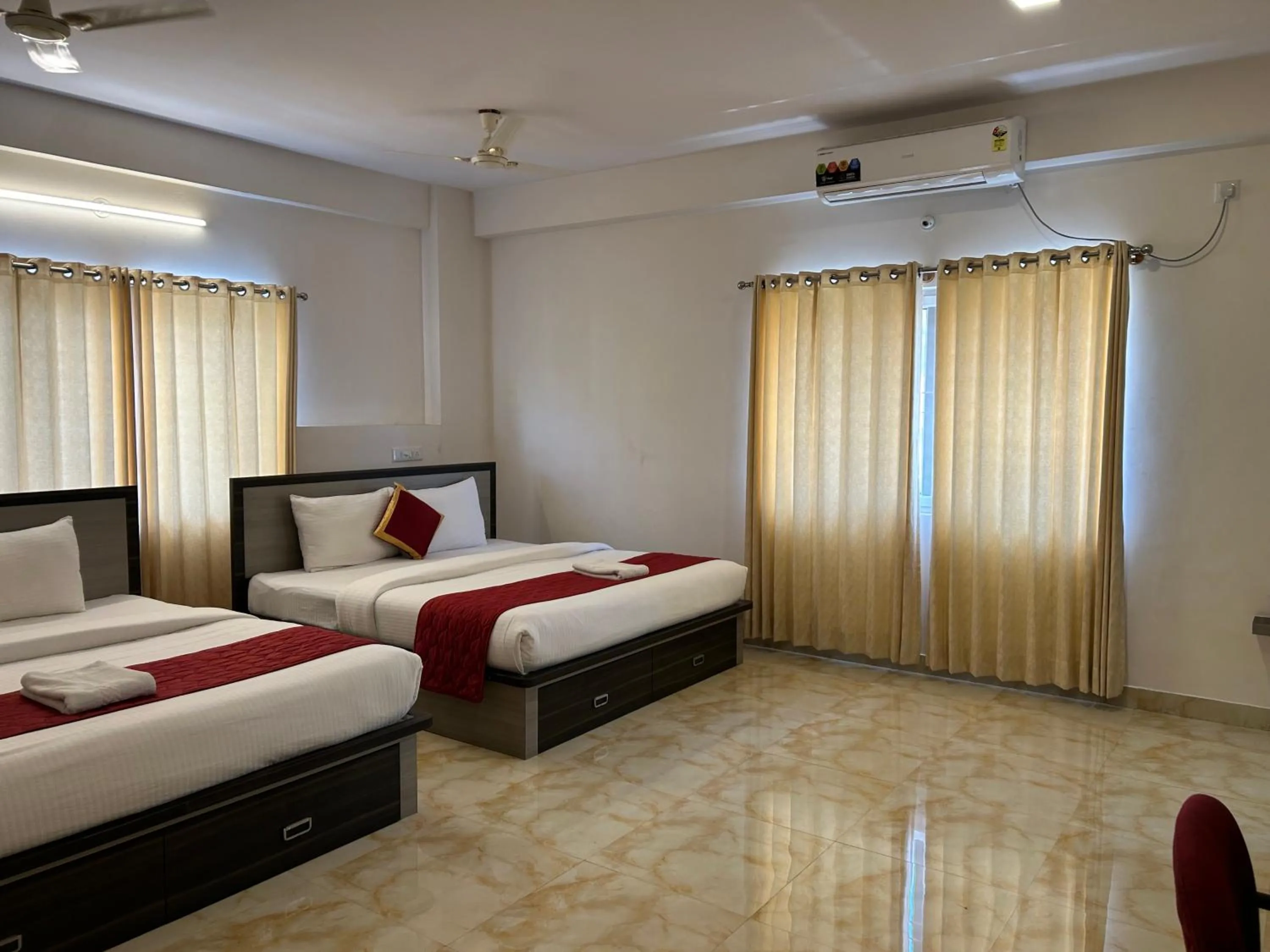 Photo of the whole room, Bed in M S Comforts