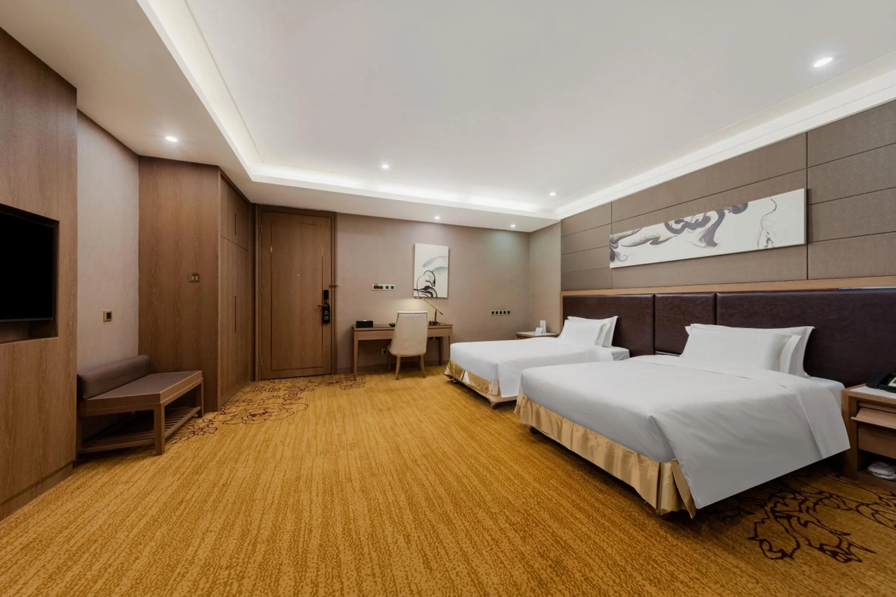 Bed in Honder International Hotel - Free shuttle bus between hotel and exhibition center during Canton Fair period