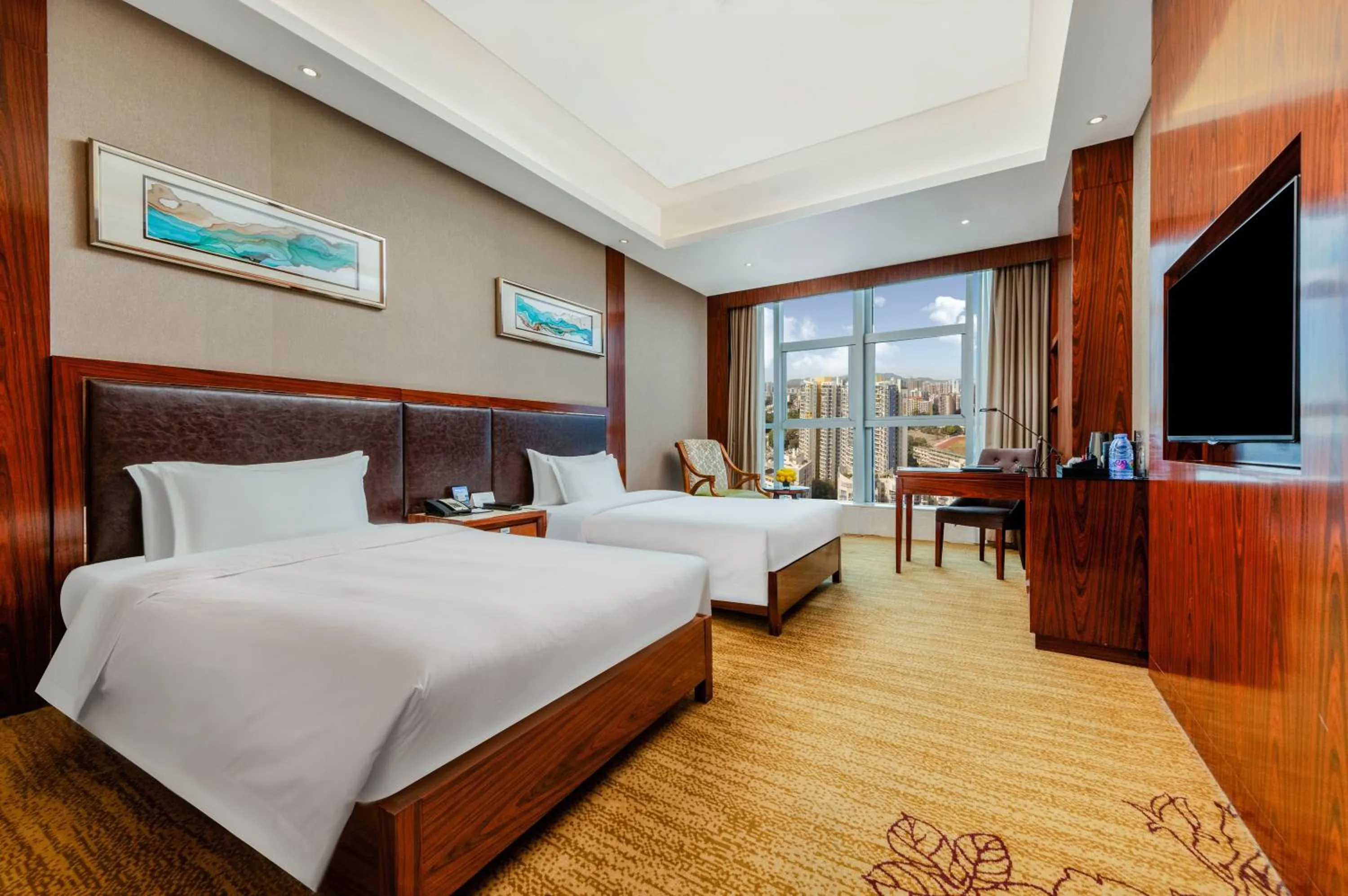 Bed in Honder International Hotel - Free shuttle bus between hotel and exhibition center during Canton Fair period