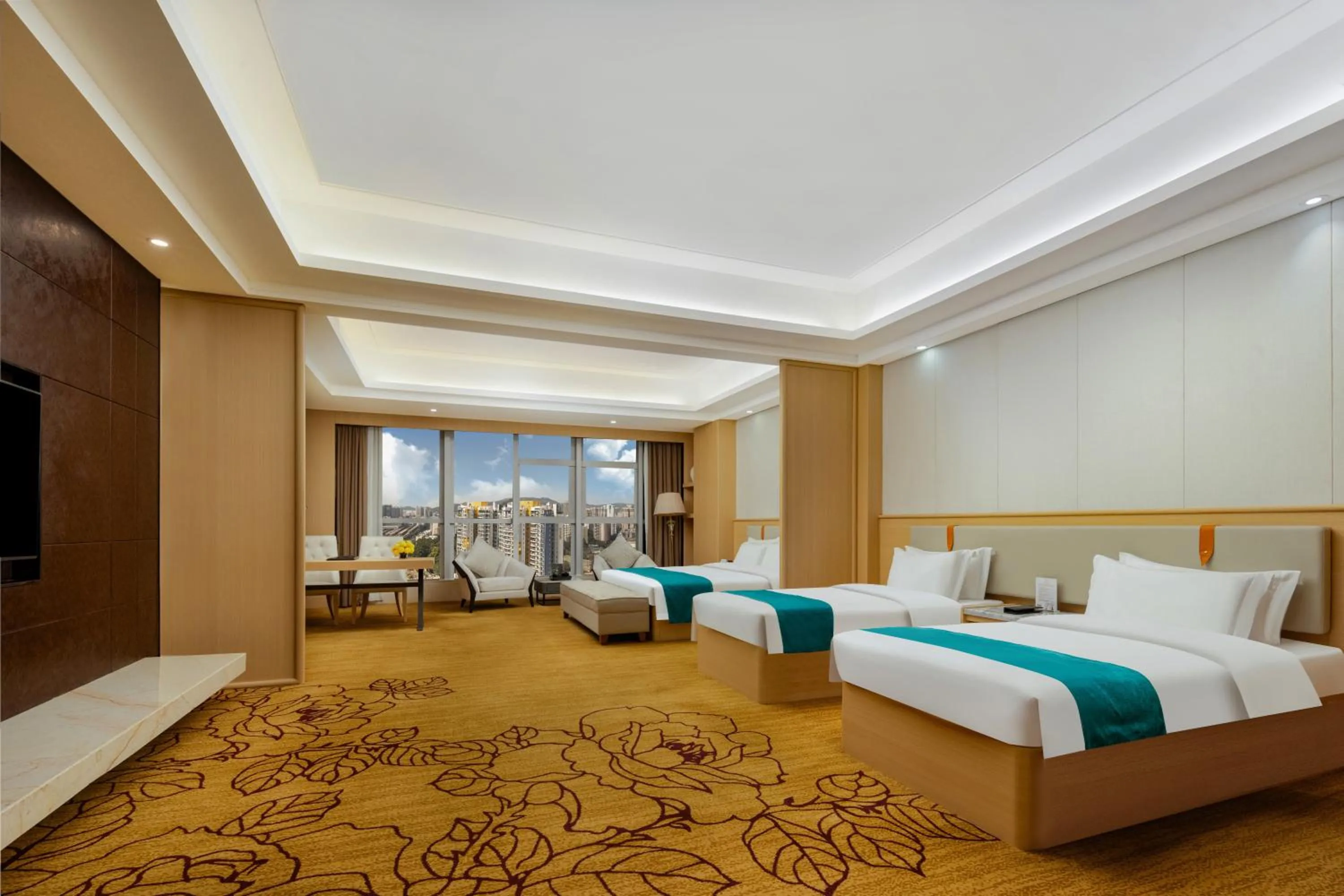 Bed in Honder International Hotel - Free shuttle bus between hotel and exhibition center during Canton Fair period