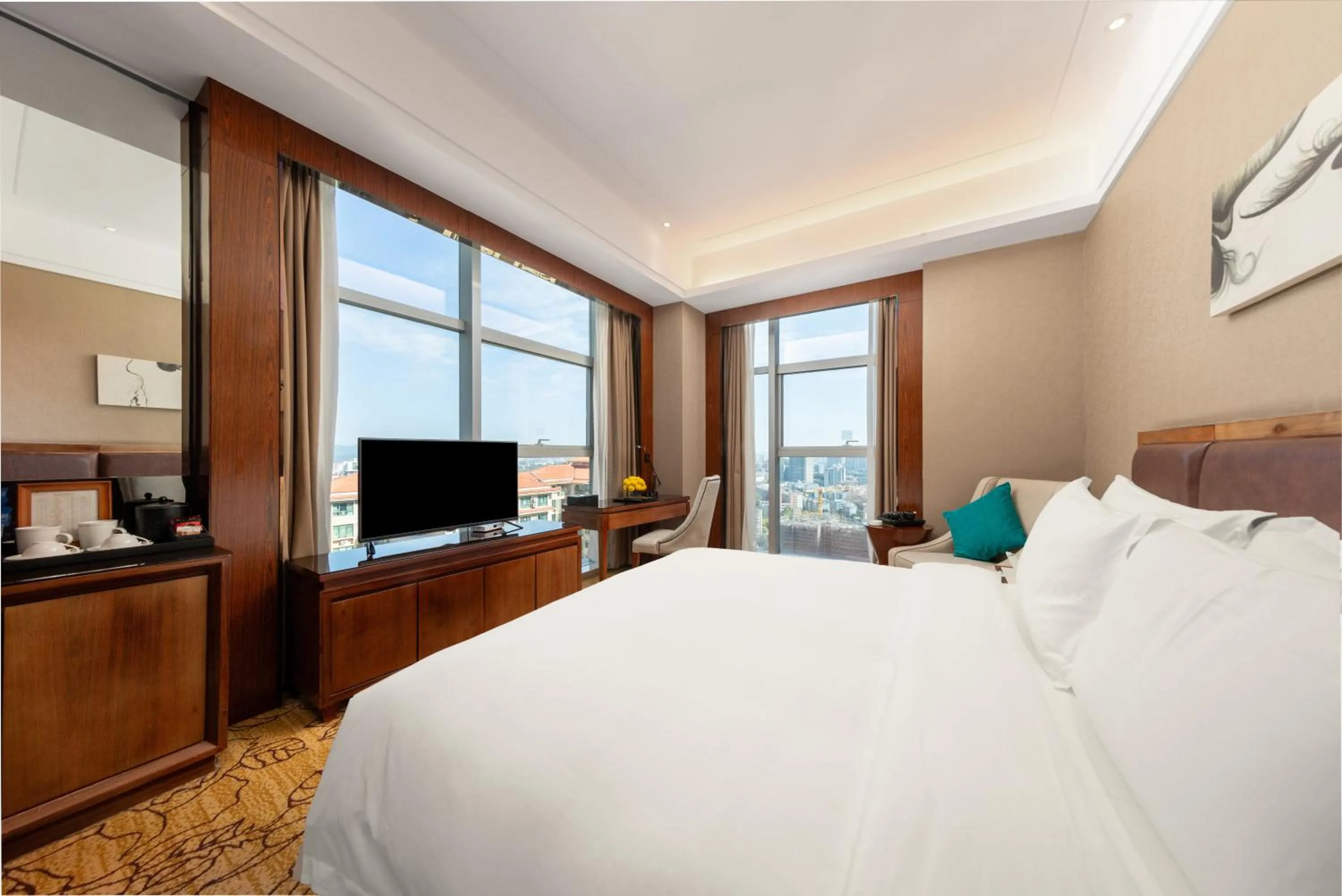 Bed in Honder International Hotel - Free shuttle bus between hotel and exhibition center during Canton Fair period
