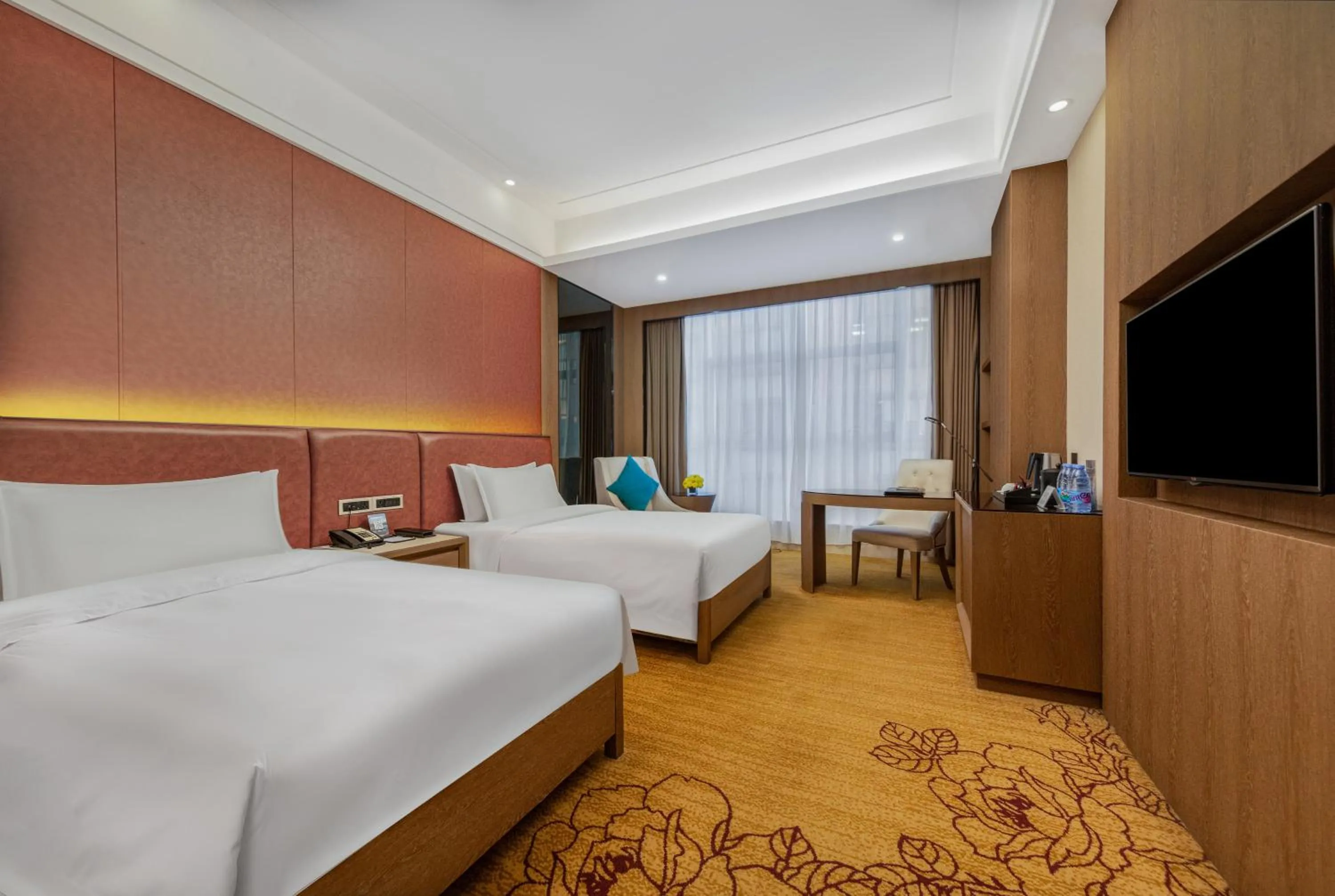 Bed in Honder International Hotel - Free shuttle bus between hotel and exhibition center during Canton Fair period