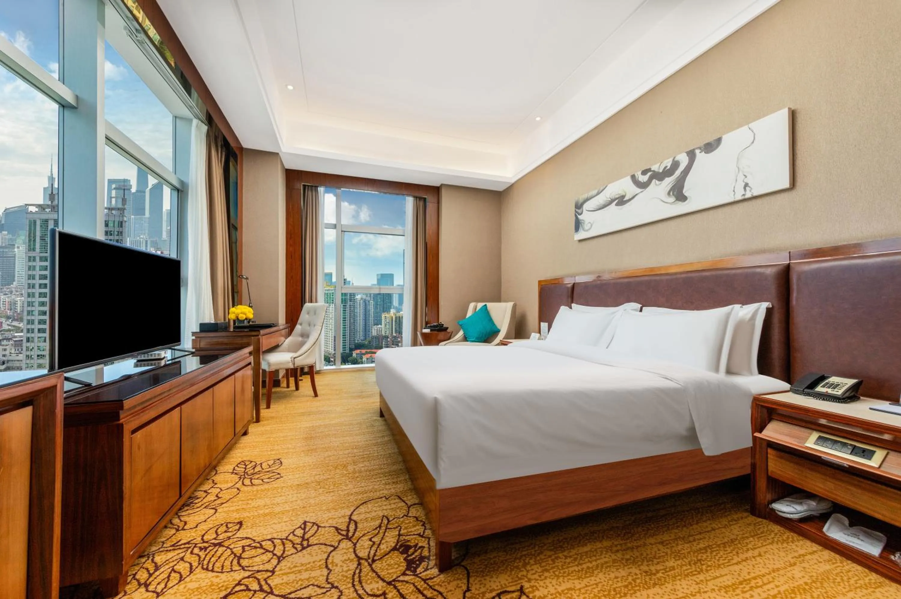 Bed in Honder International Hotel - Free shuttle bus between hotel and exhibition center during Canton Fair period