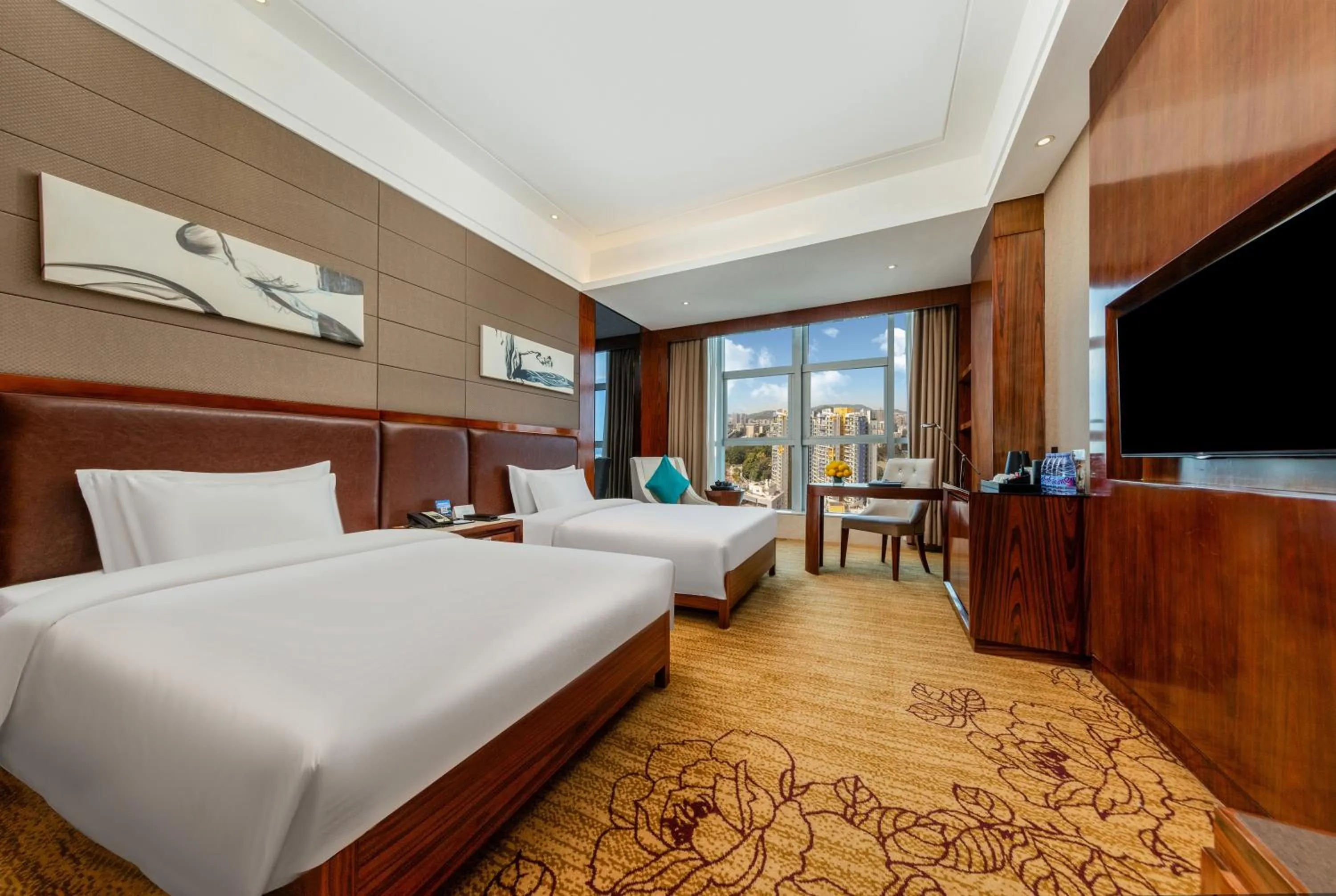 Bed in Honder International Hotel - Free shuttle bus between hotel and exhibition center during Canton Fair period