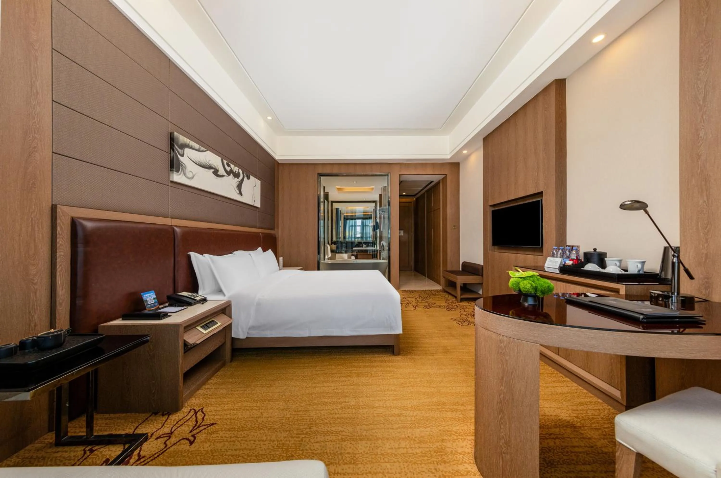 Bed in Honder International Hotel - Free shuttle bus between hotel and exhibition center during Canton Fair period