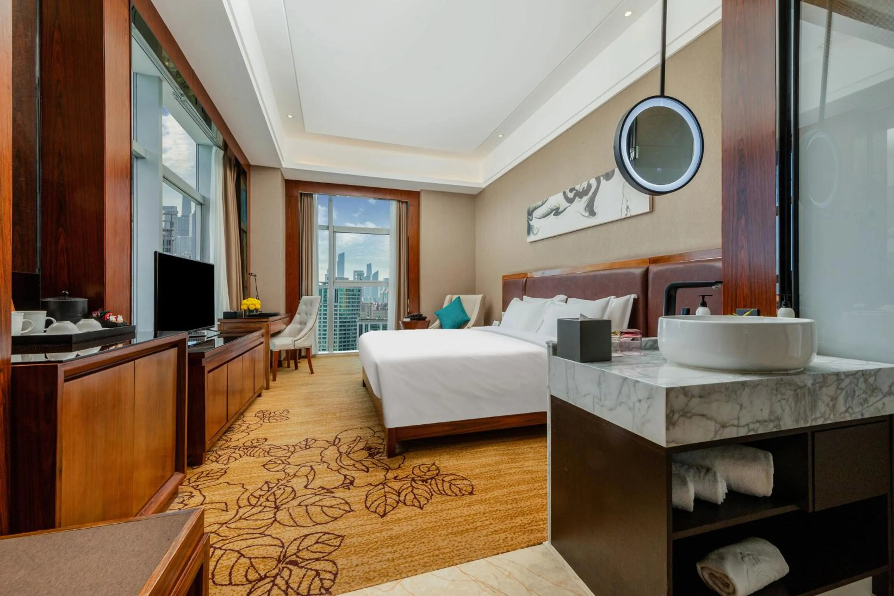 Bed in Honder International Hotel - Free shuttle bus between hotel and exhibition center during Canton Fair period