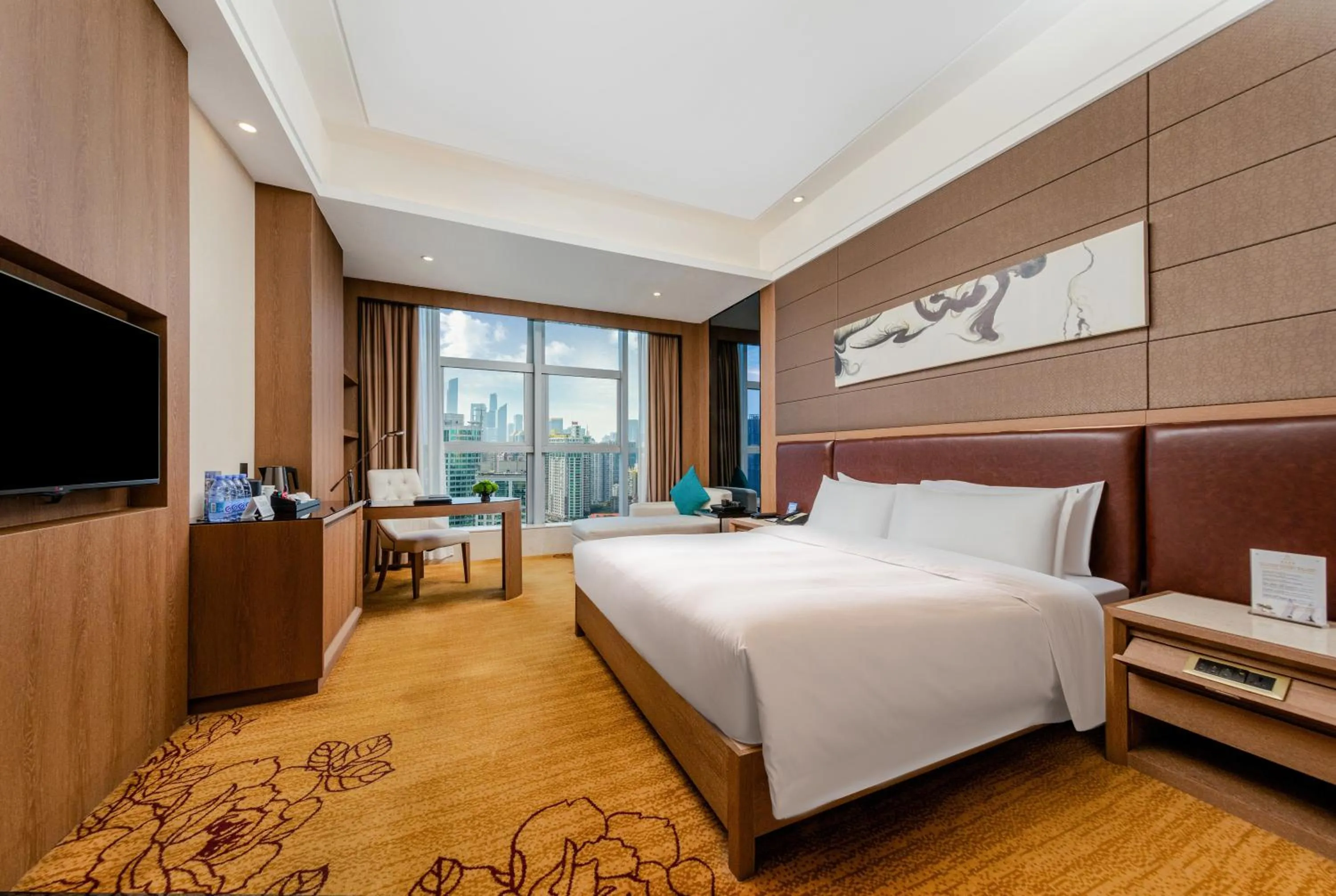 Bed in Honder International Hotel - Free shuttle bus between hotel and exhibition center during Canton Fair period