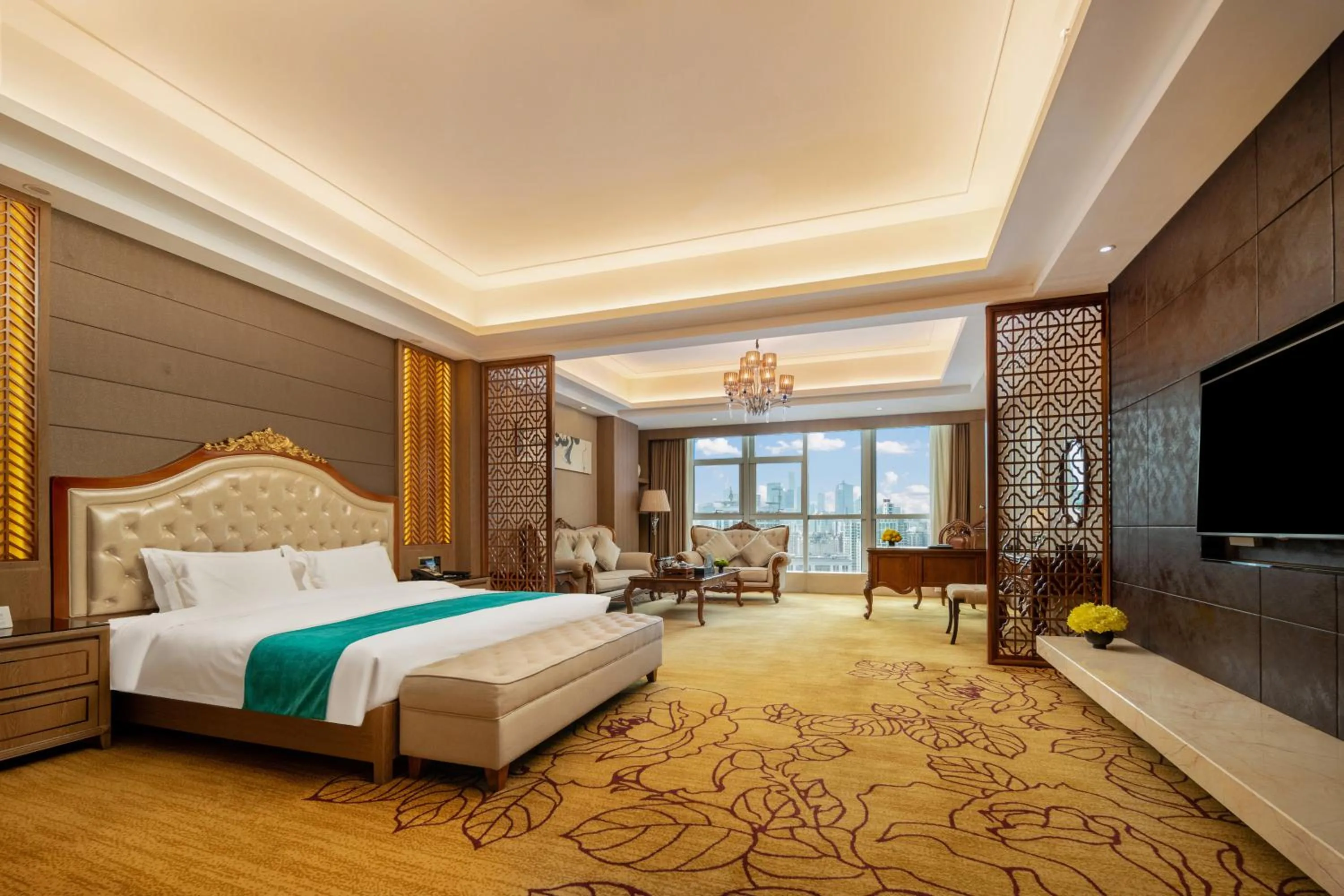 Bed in Honder International Hotel - Free shuttle bus between hotel and exhibition center during Canton Fair period