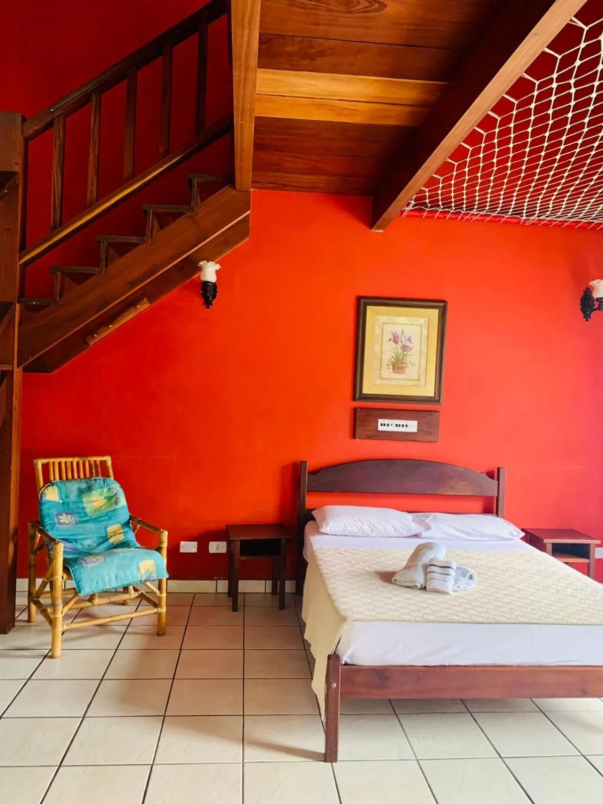 Bed in Brazish Pousada