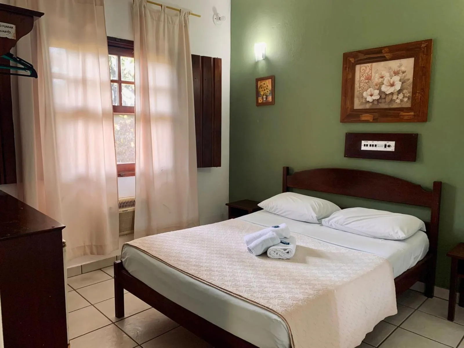 Bed in Brazish Pousada