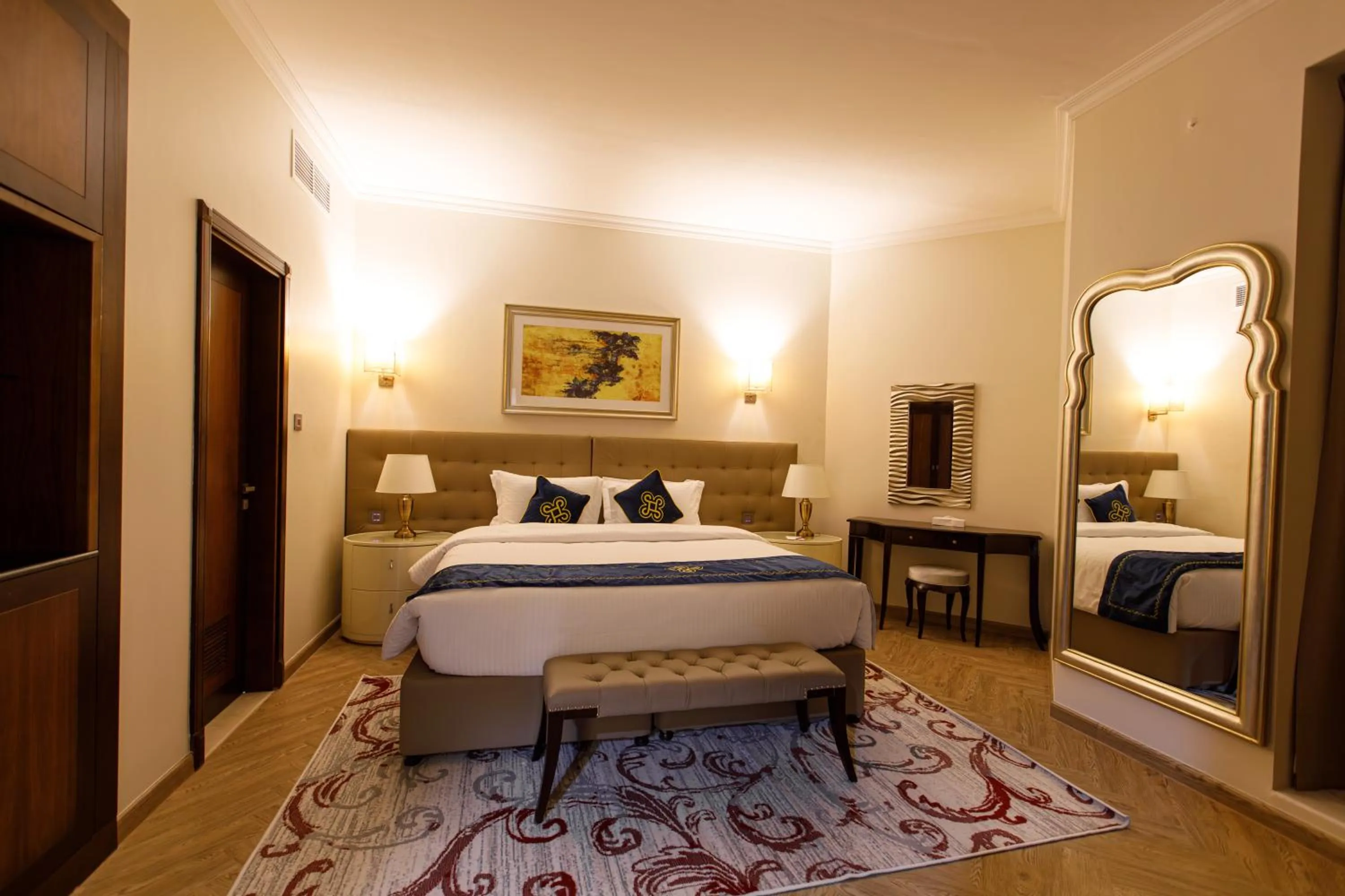 Bed in Seven Seas Hotel