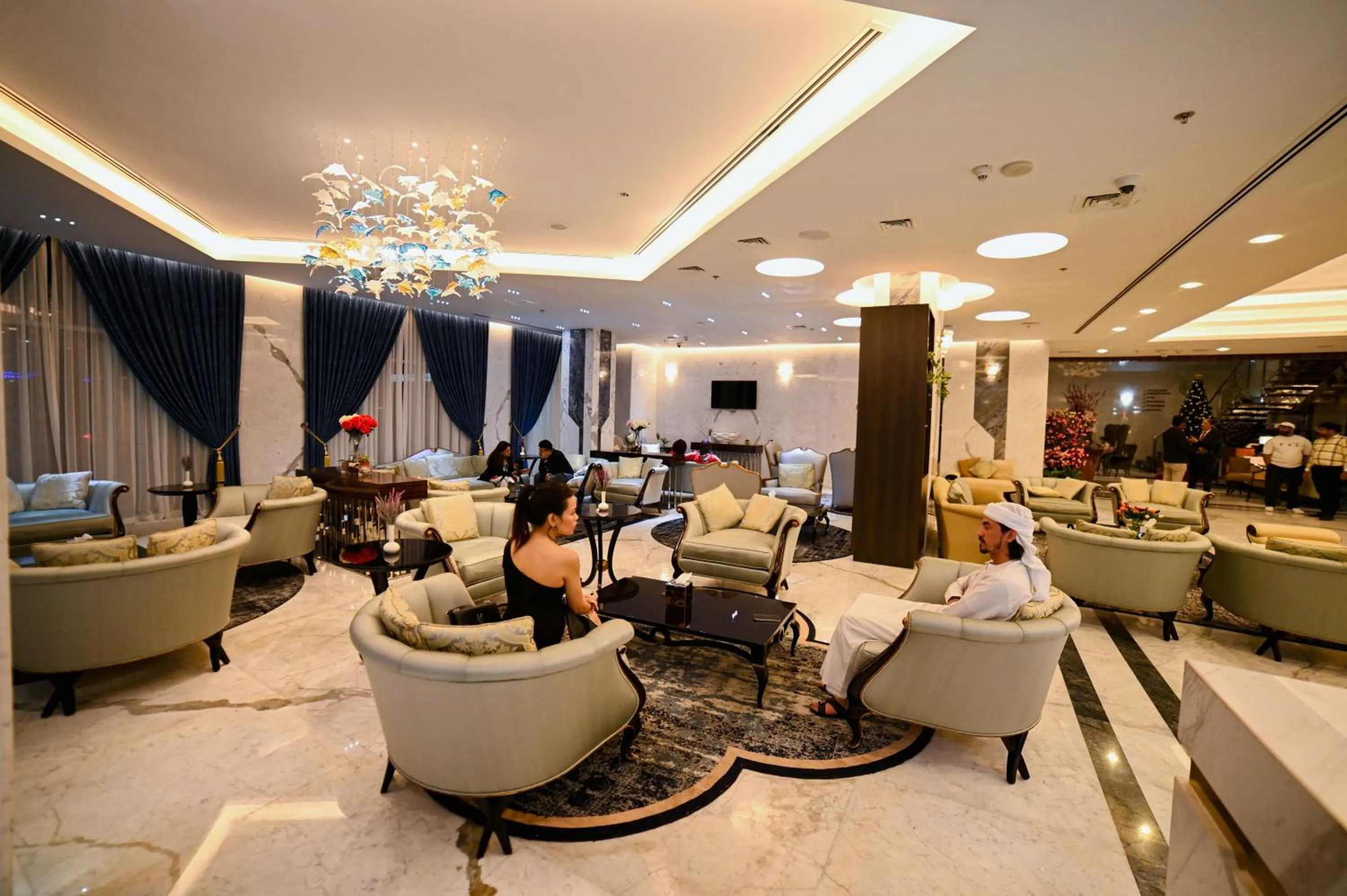 Lobby or reception in Seven Seas Hotel