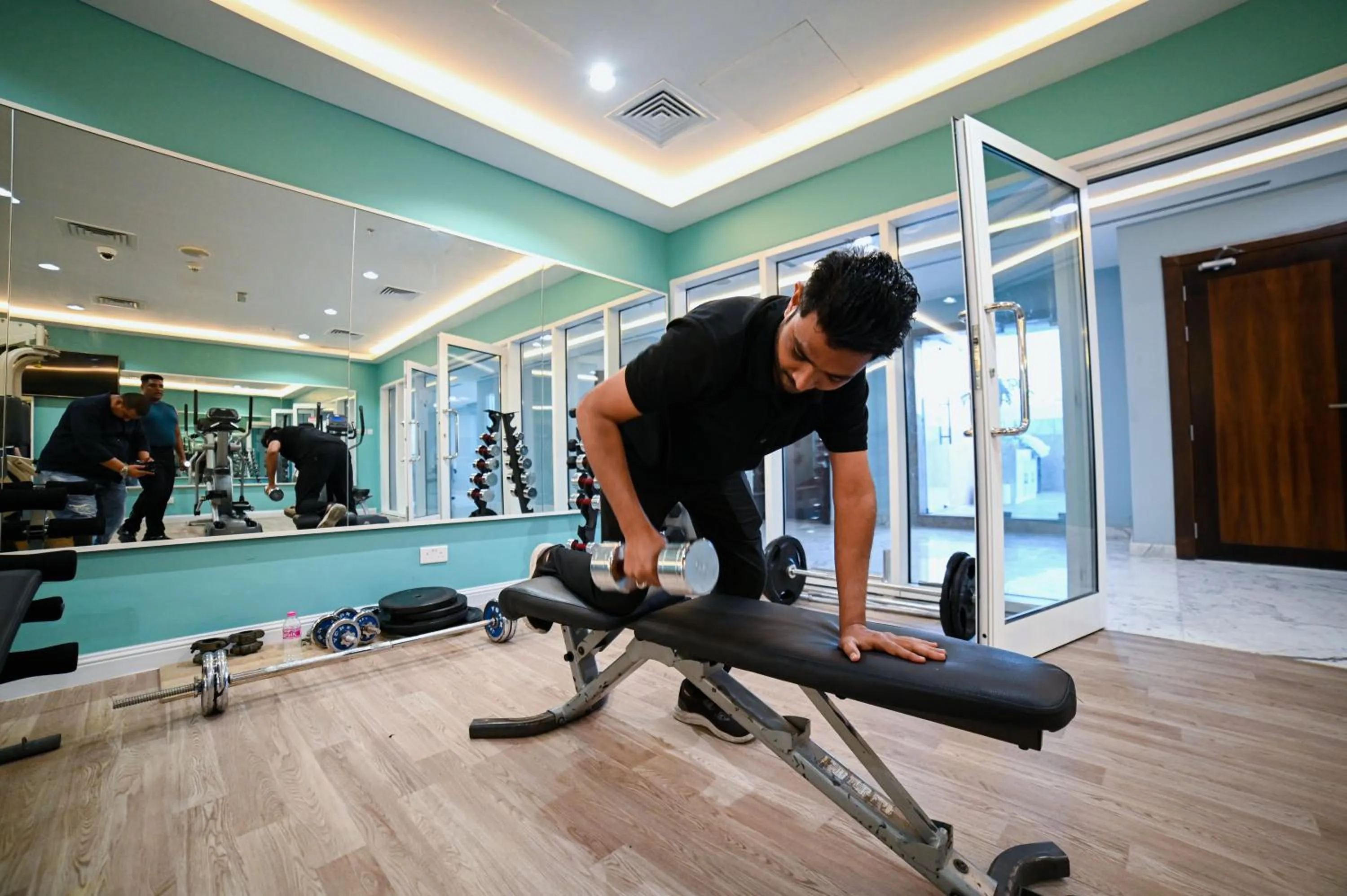 Fitness centre/facilities in Seven Seas Hotel