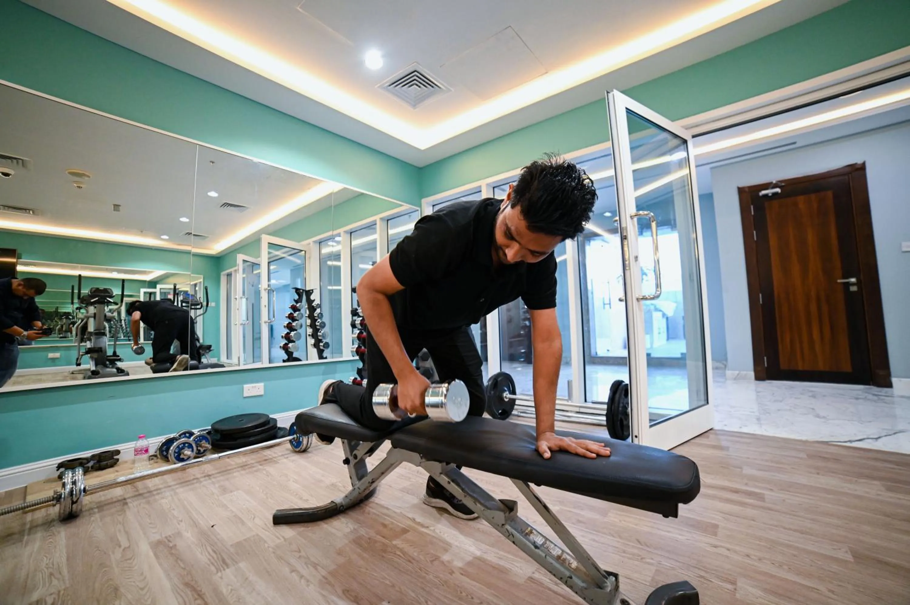 Fitness centre/facilities in Seven Seas Hotel