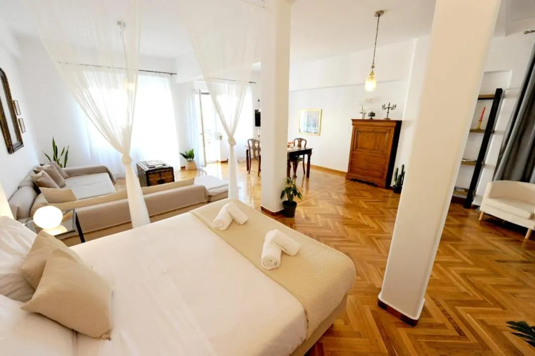 Living room, Bed in My Athens House