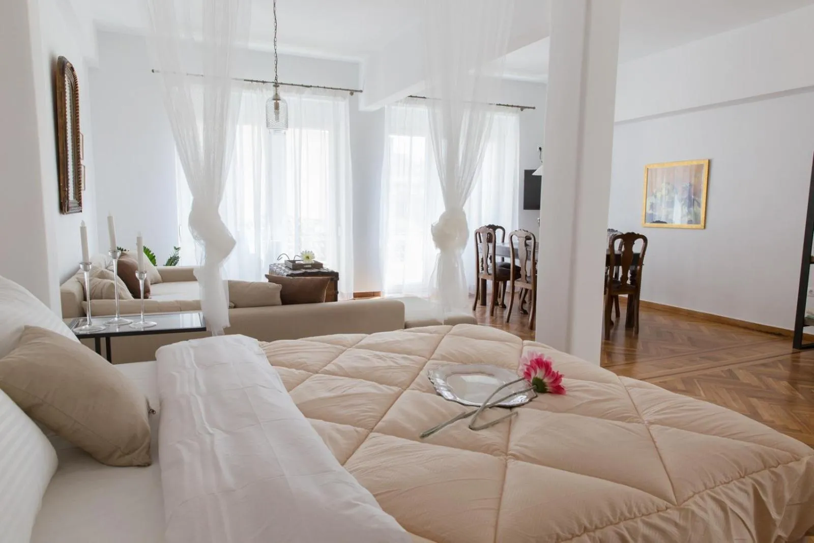 Living room, Bed in My Athens House