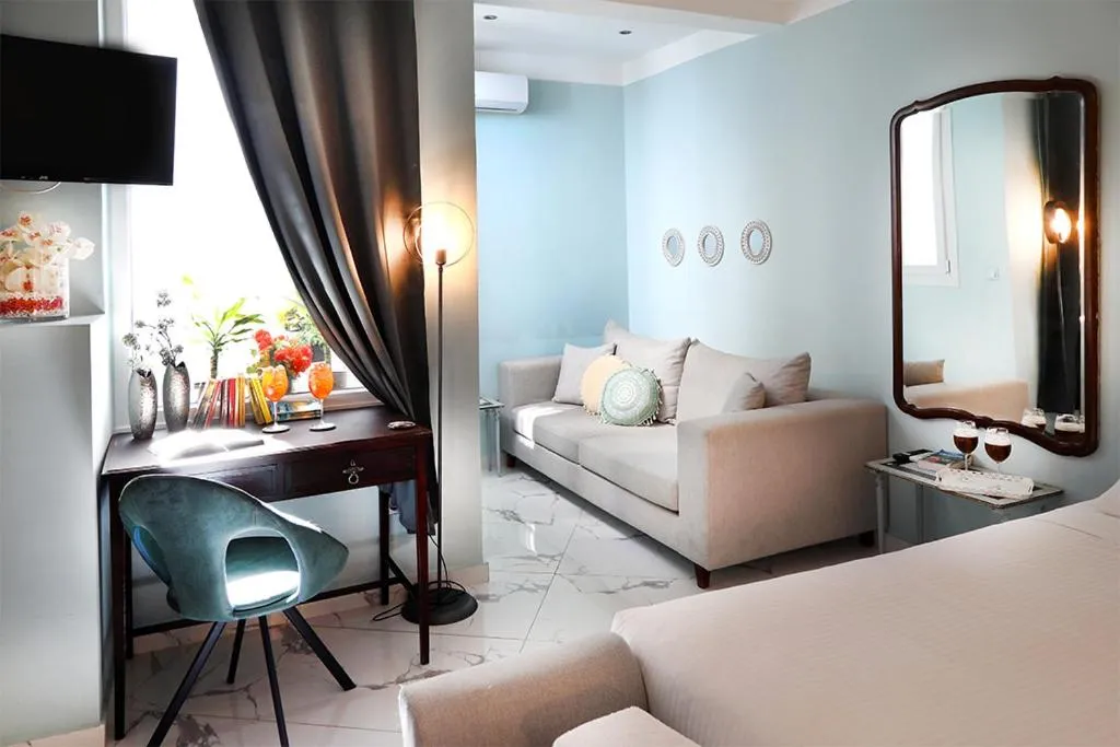 Photo of the whole room, Bed in My Athens House