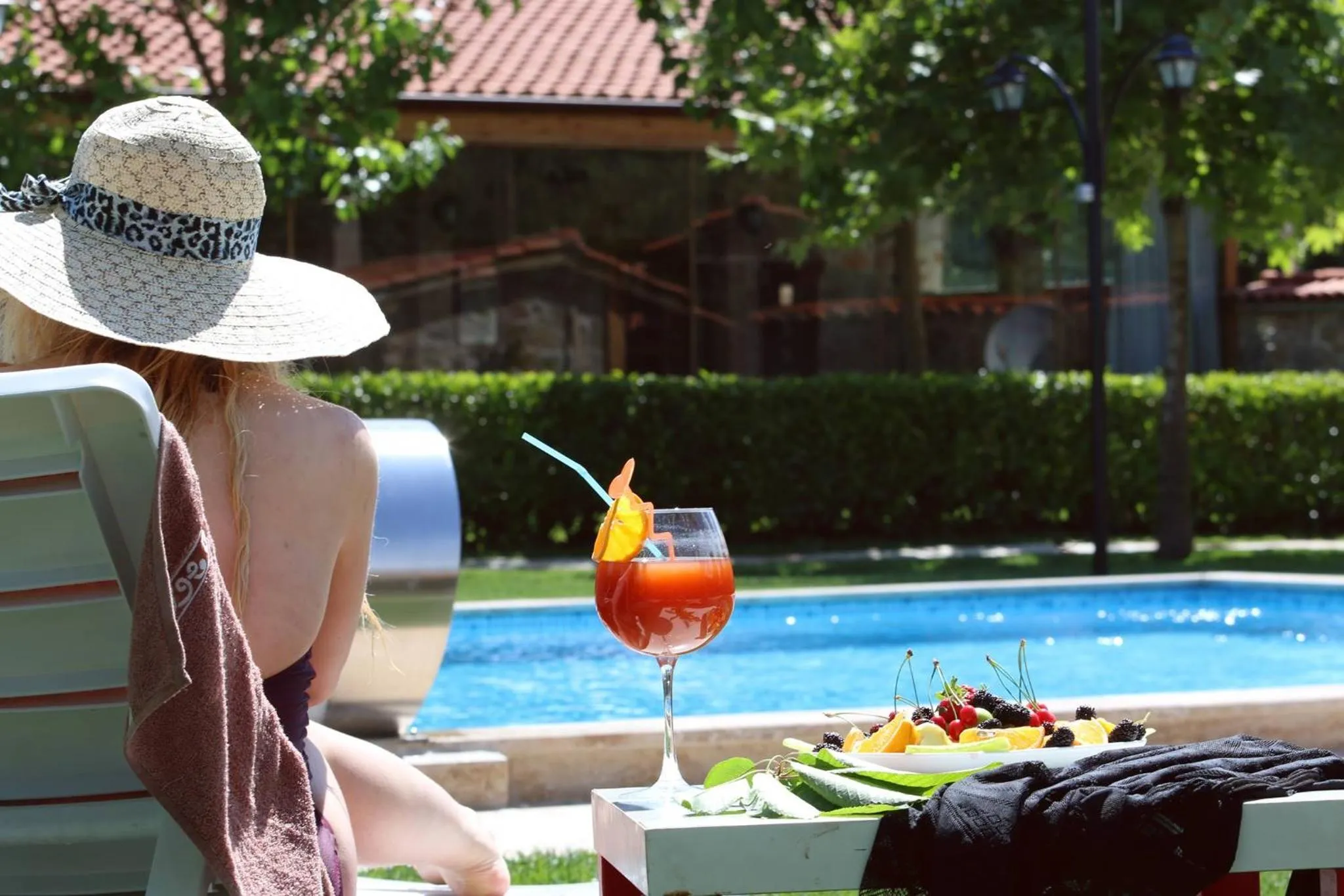 Swimming pool in Mogla Tashan Hotel