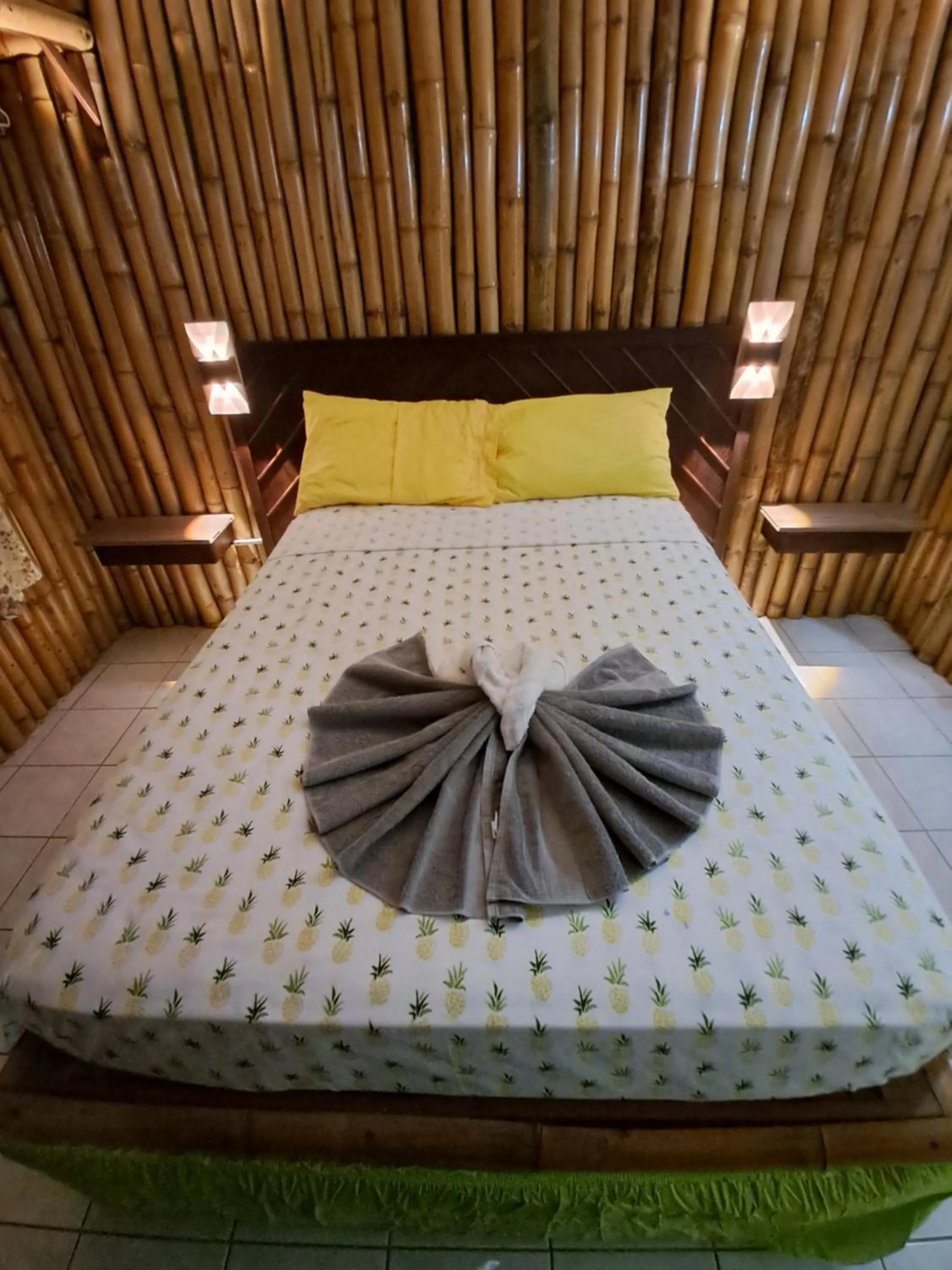 Bed in Barry's Rooms Negril