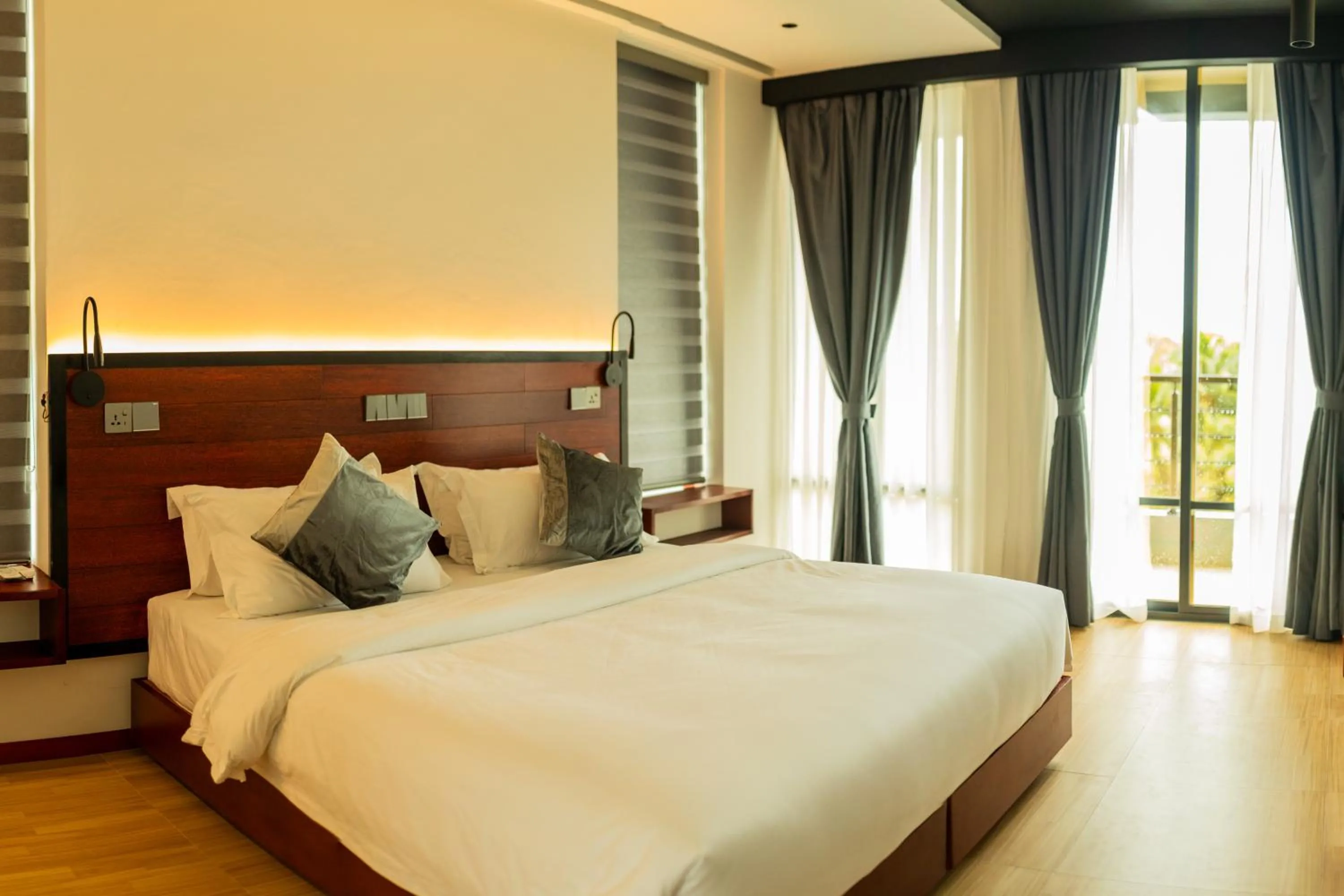 Bed in Baa Sand Maldives
