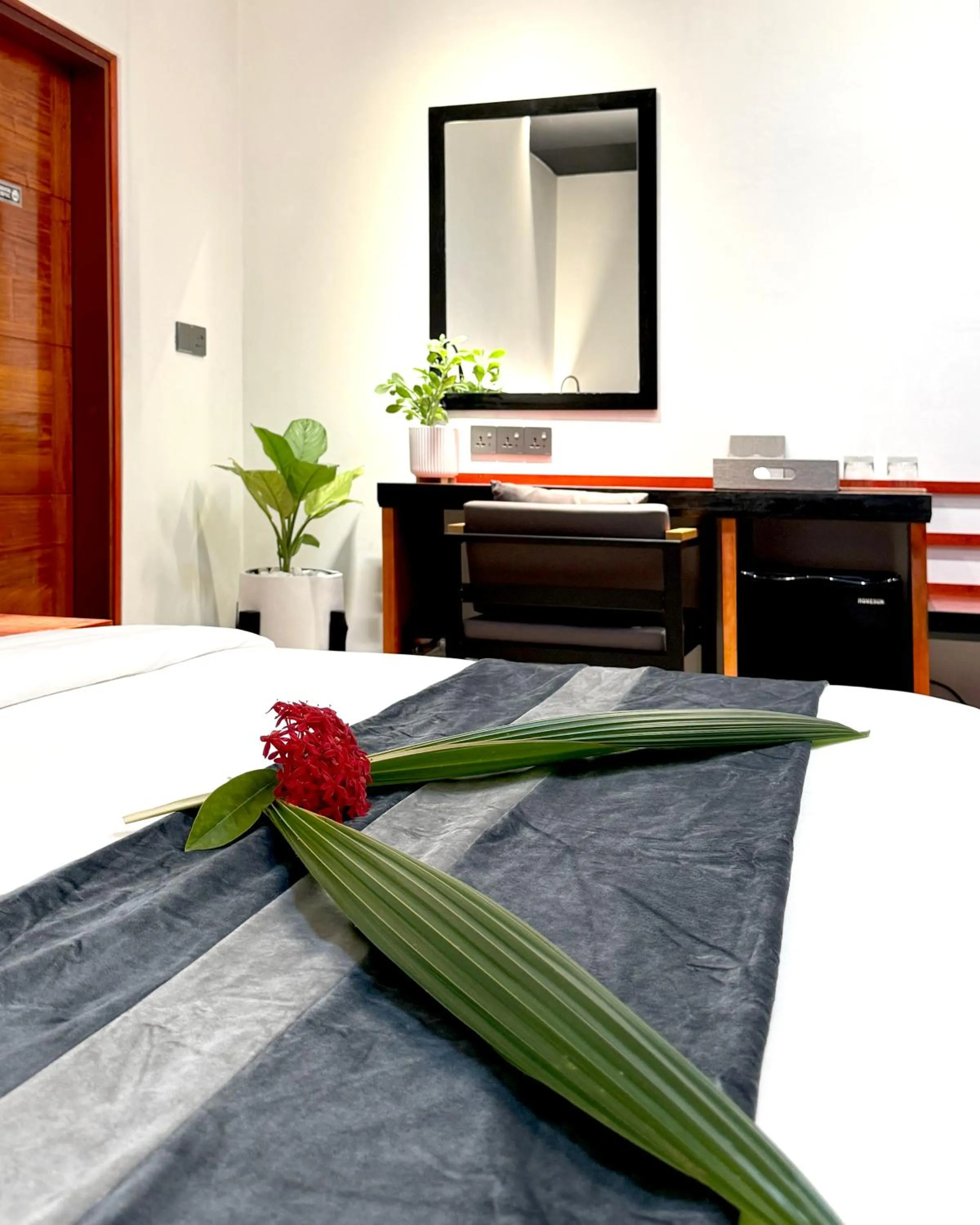 Bed in Baa Sand Maldives