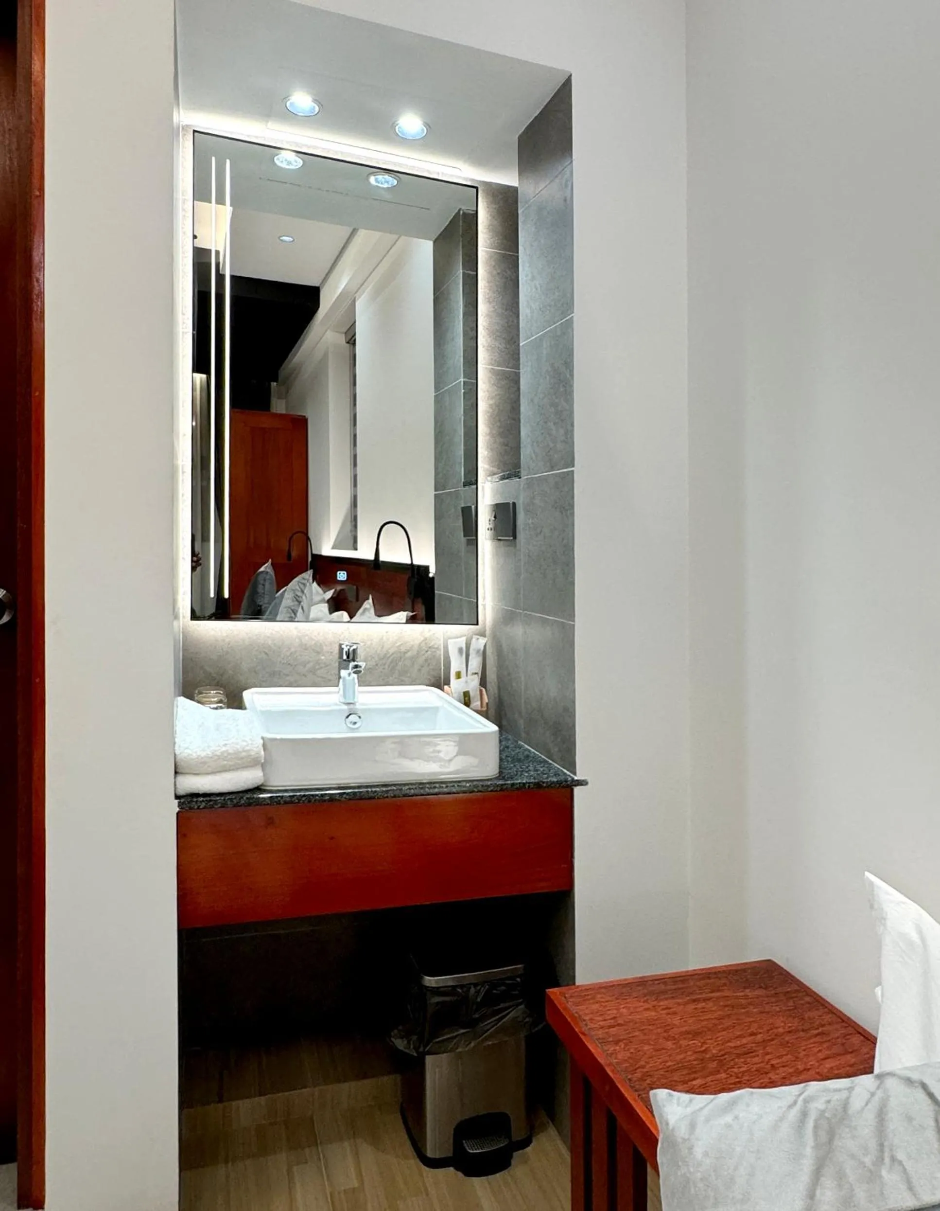 Bathroom, Bed in Baa Sand Maldives